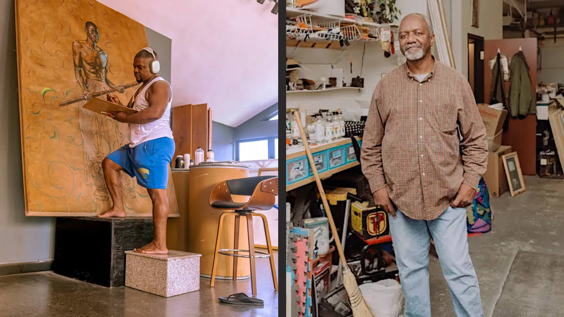 How Do Artists Like Kehinde Wiley and Kerry James Marshall Paint Such Large Pieces?
