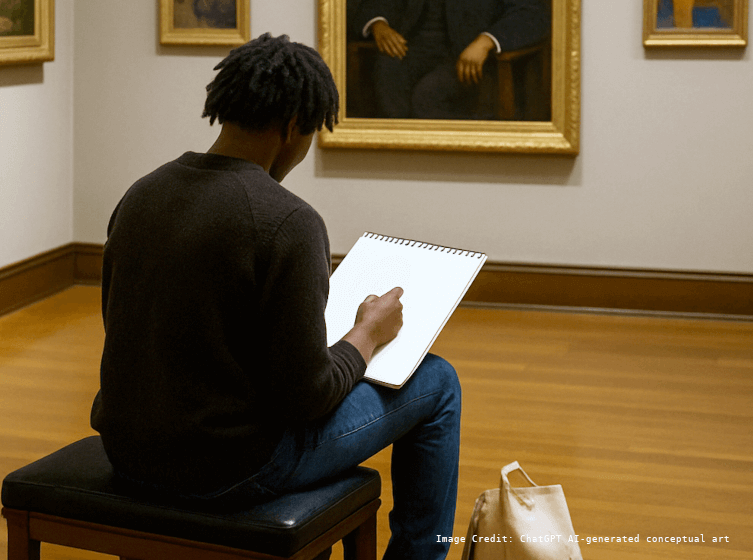 Standing Invitation: Come Draw. Come Paint. Come Observe.