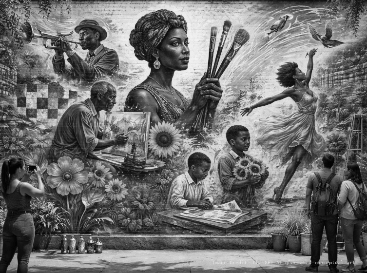 Visible but Voiceless: How Black Presence in Mid-Century Public Art Revealed—and Concealed—Power