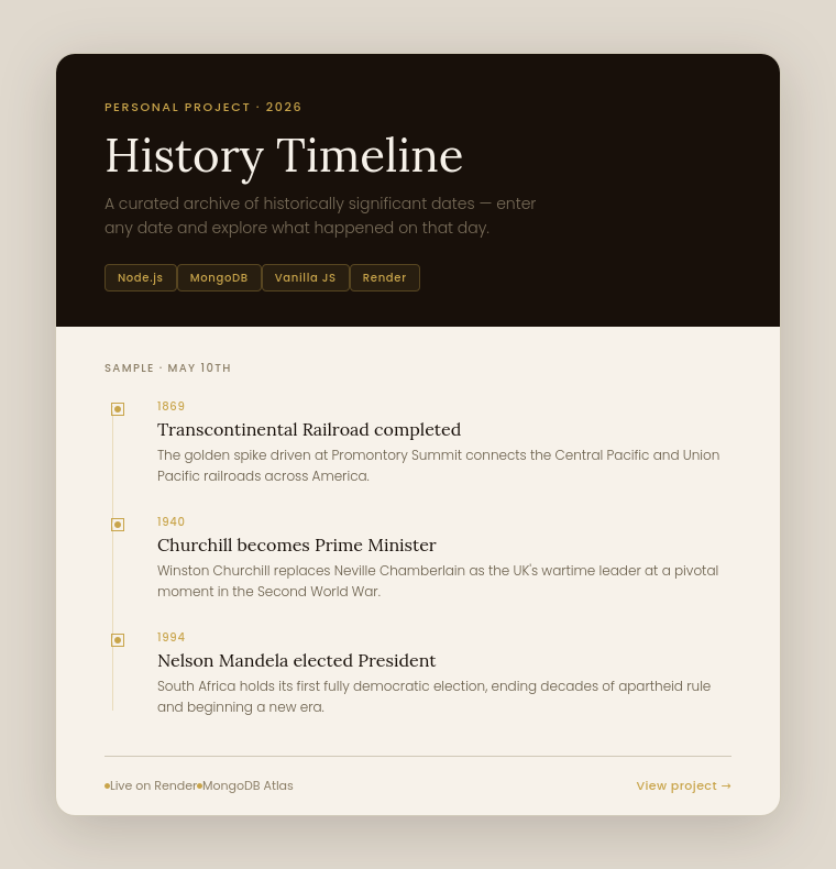 History Timeline