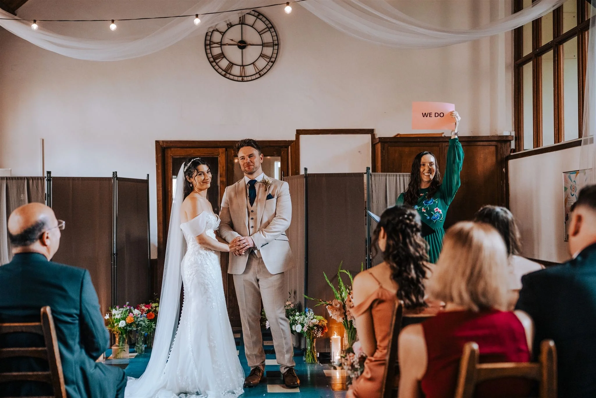 Wedding Celebrant Buckinghamshire leading ceremony with couple