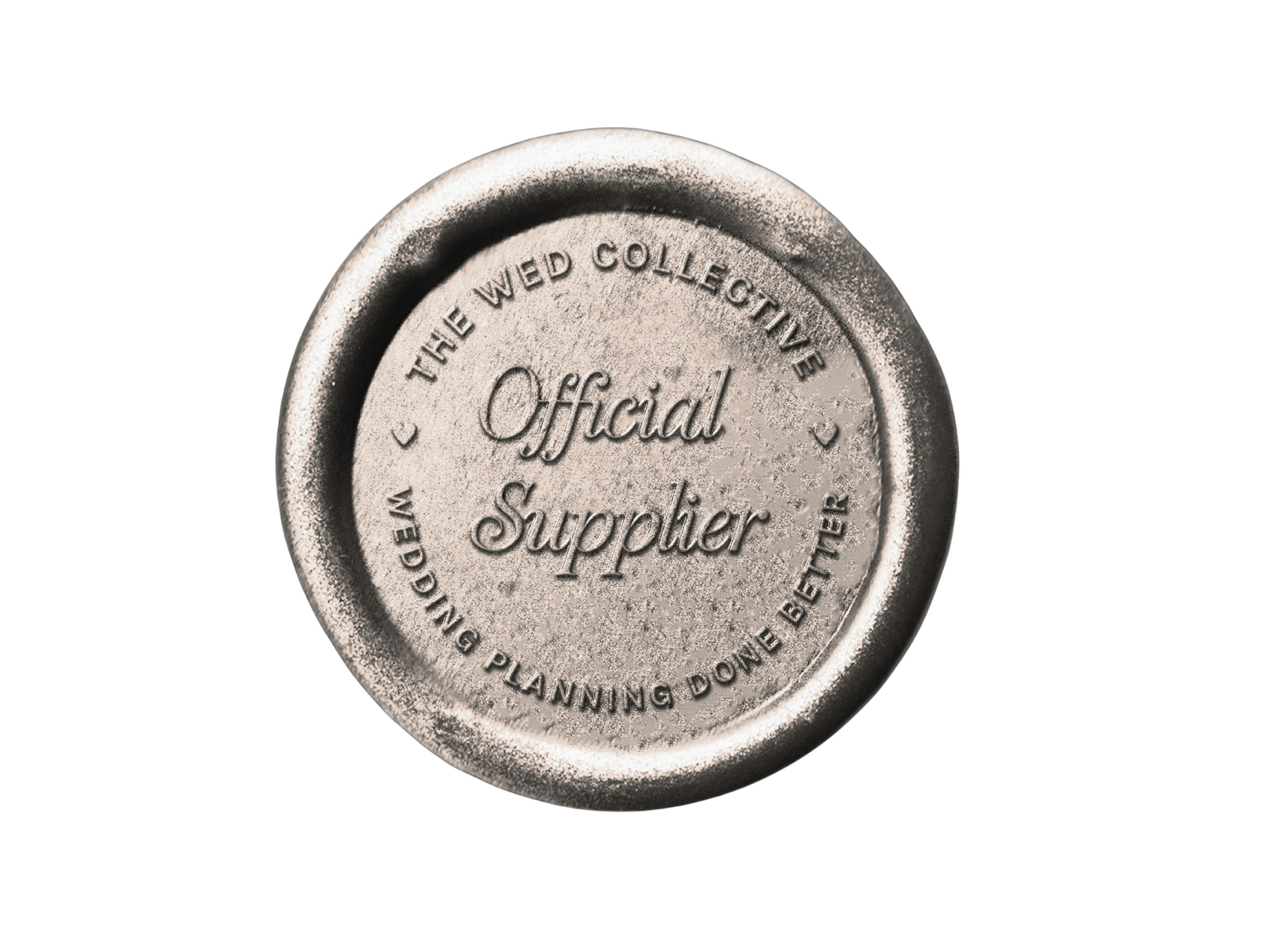 Wed Collective weddinf directory logo wax seal design