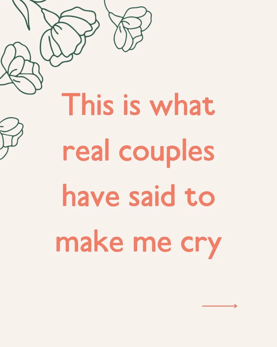 Every time a wedding ceremony guest says &lsquo;That was so them!&rsquo;, I know I&rsquo;ve done my job. 

It&rsquo;s the biggest compliment a celebrant can get, because it means the ceremony felt personal, real, and completely true to the couple&rsq