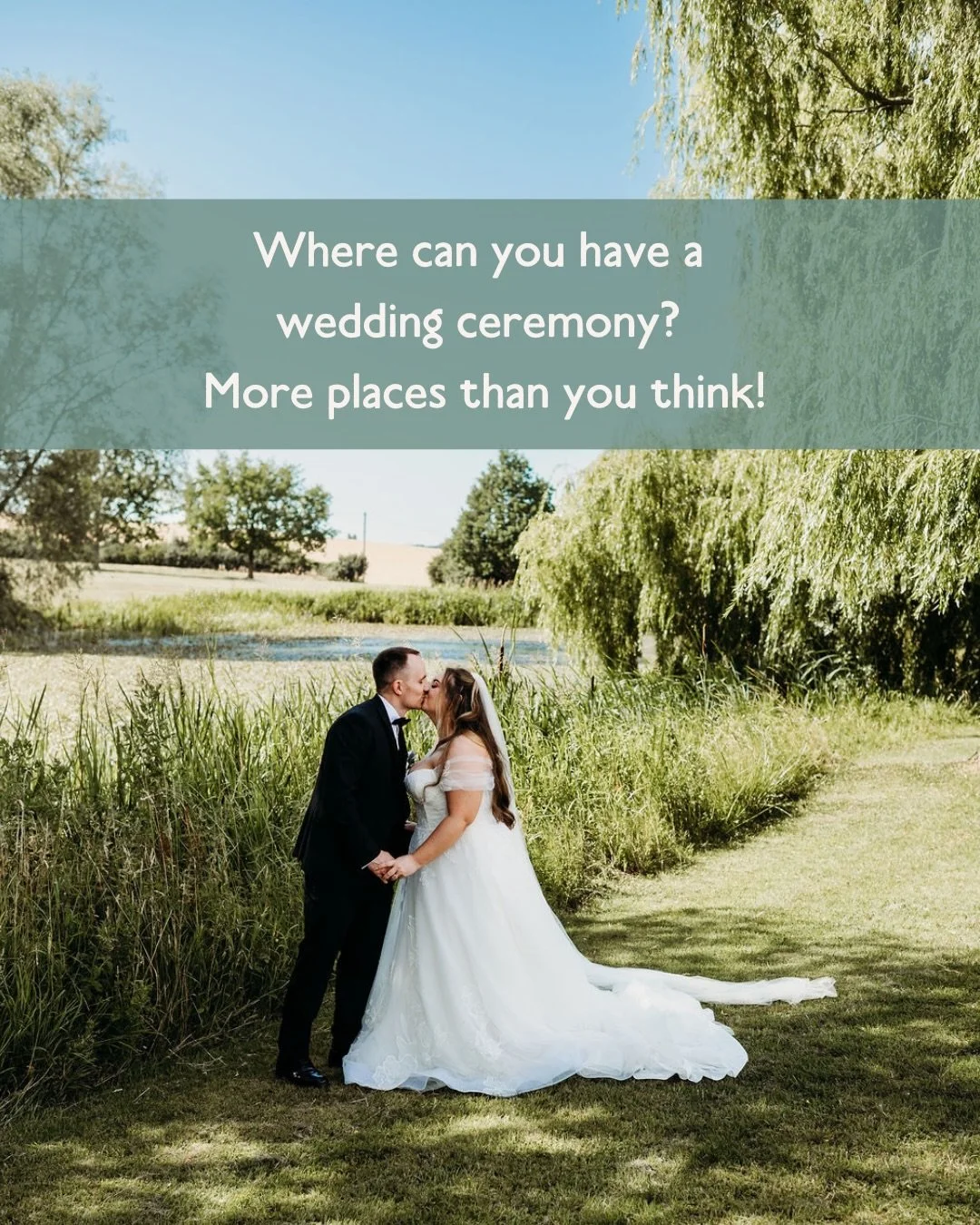 Ever wondered where you can actually have a wedding ceremony?

With a celebrant, your ceremony isn&rsquo;t limited to licensed rooms or set spaces, it can happen pretty much anywhere that feels like you 💜✨

Your garden? Yes.
 Your favourite bar? Abs