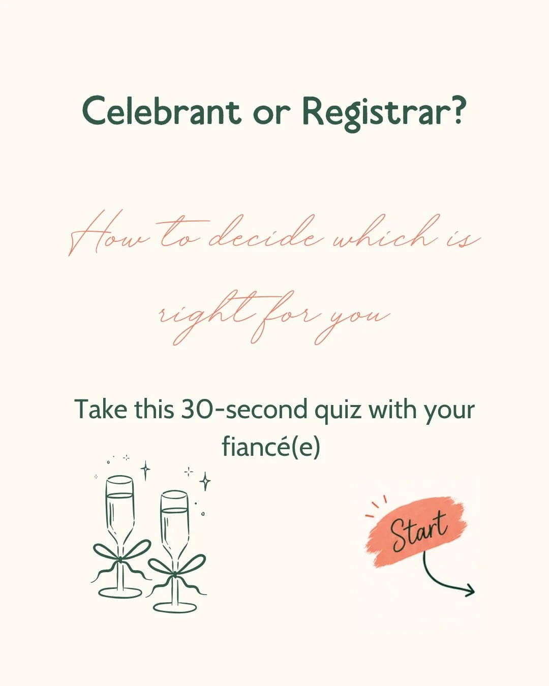 One thing I&rsquo;ve realised talking to lots of engaged couples is that many don&rsquo;t even know a celebrant is an option. And if they do, they don&rsquo;t always fully understand the difference between a celebrant and a registrar, beyond thinking