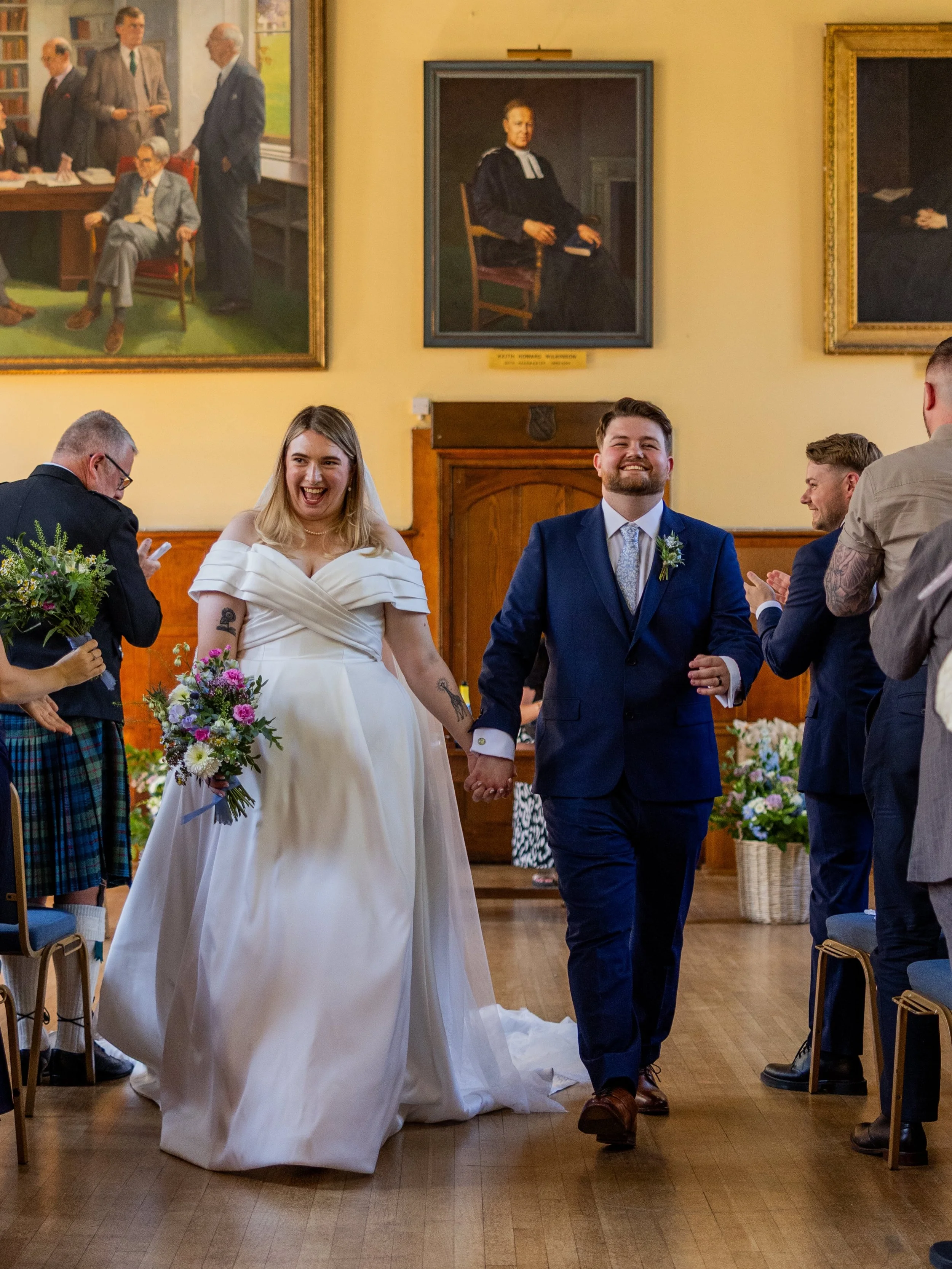 Katie and Kian&rsquo;s wedding ceremony was absolutely Full. Of. Joy. 💜

Looking back through their photos, the thing that hit me was just how many smiles there were. They didn&rsquo;t stop smiling, and their guests didn&rsquo;t either.

Katie was n