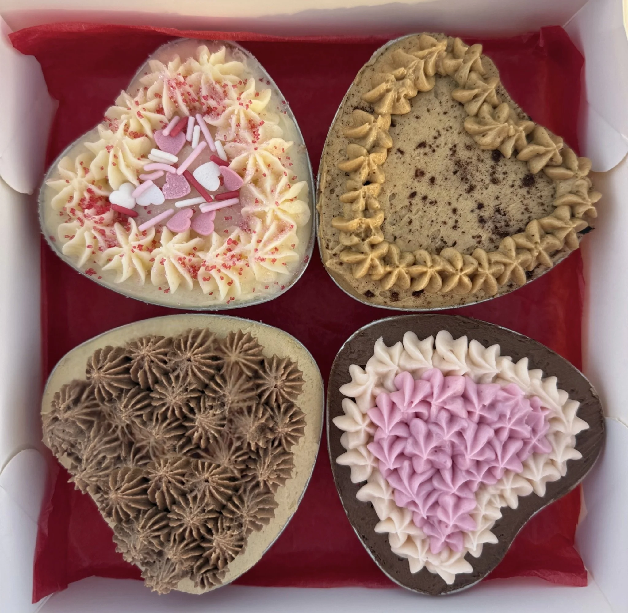 Valentine's Frosted Brownie Flight