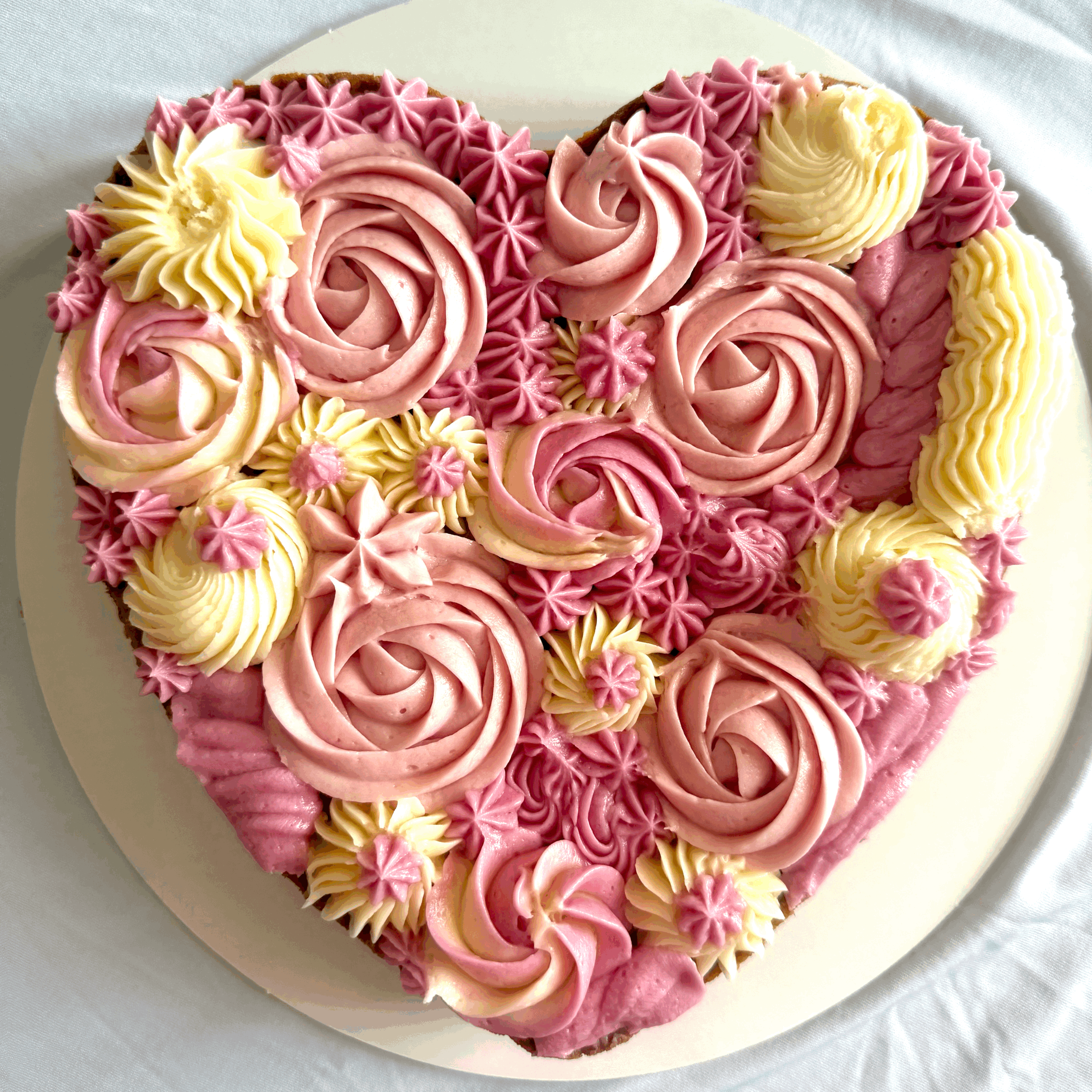 Valentine's Chocolate Chip Cookie Cake