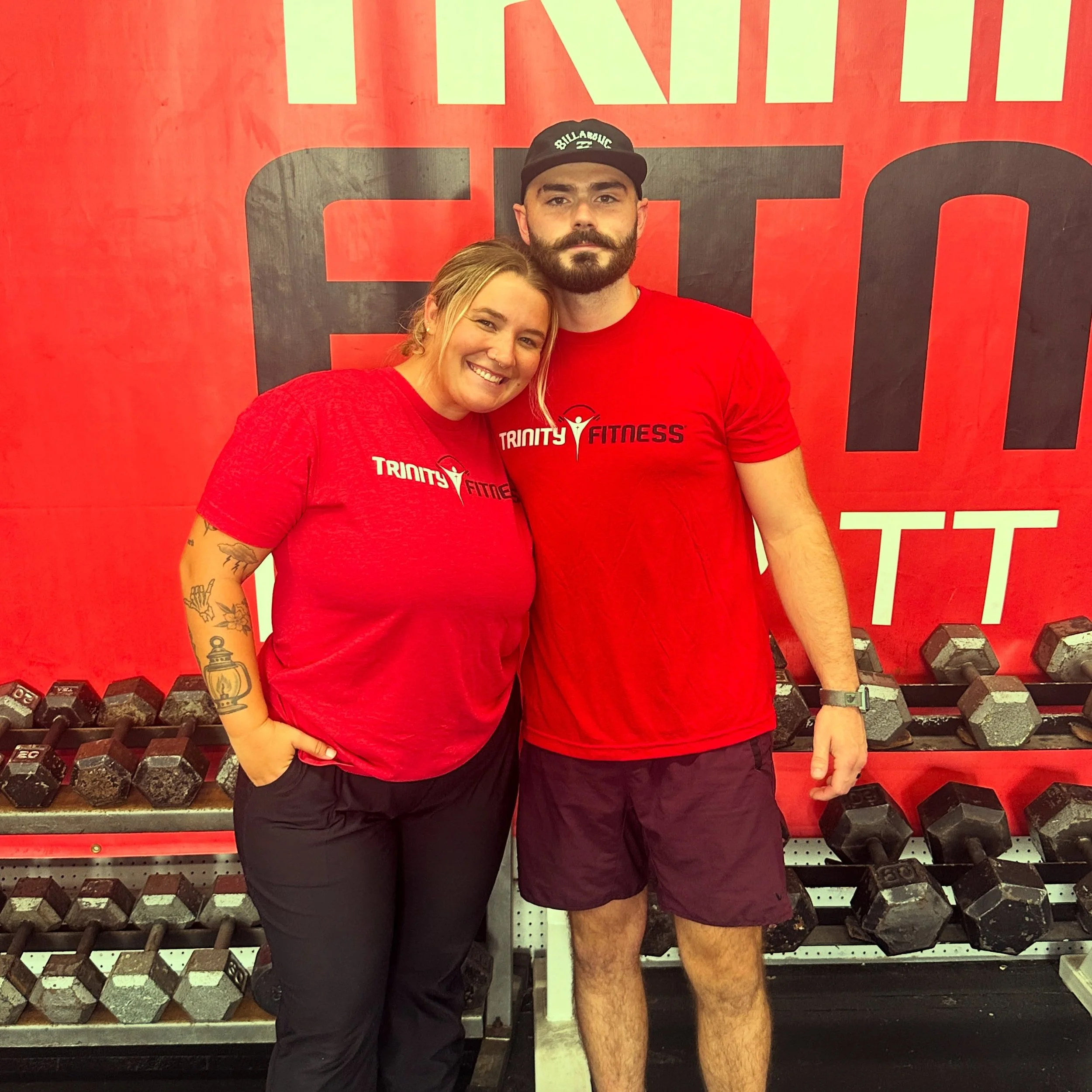 These two just finished Trainers Certification! You can catch them training our new Friday 5:45pm class starting this week! We&rsquo;re so excited to have this amazing couple join our Red Shirt Family!