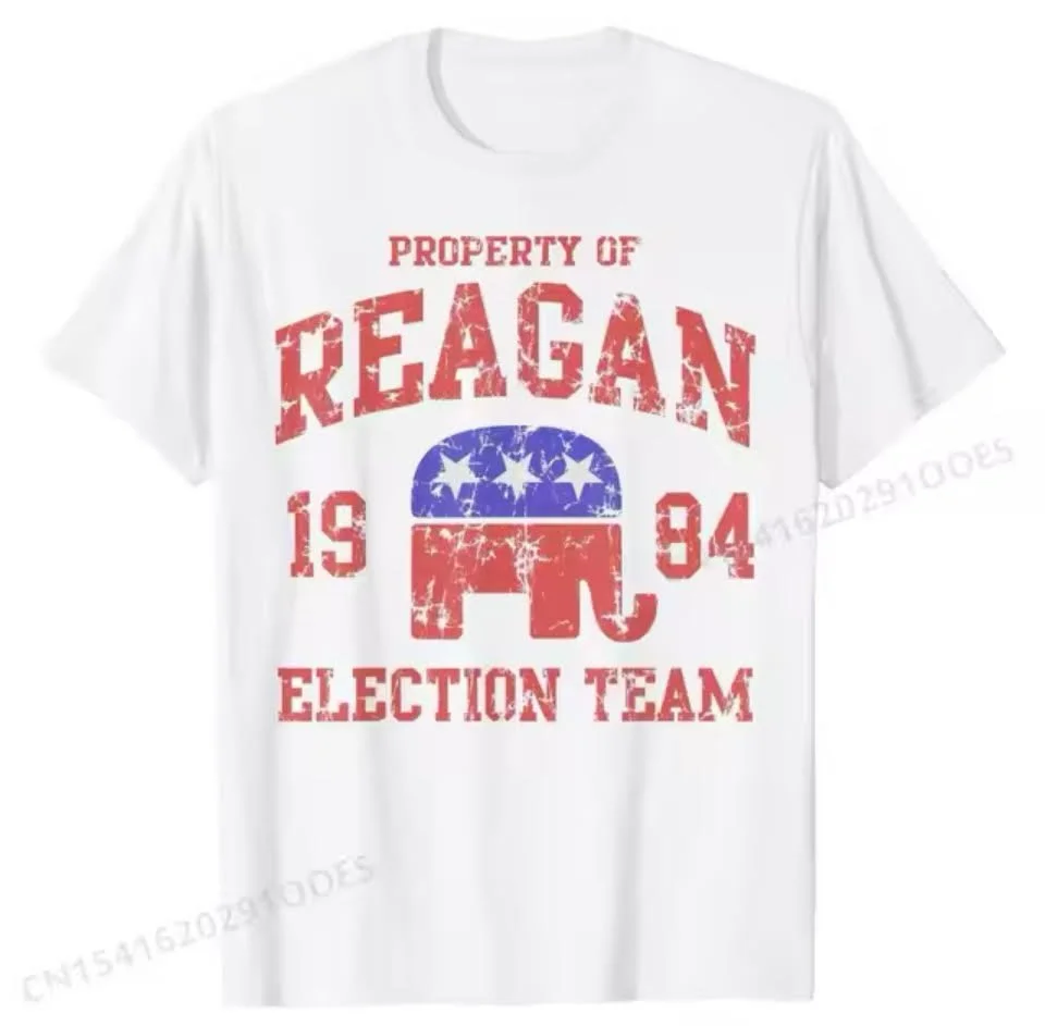 Retro 80's Reagan T-Shirt 84 Election Republican