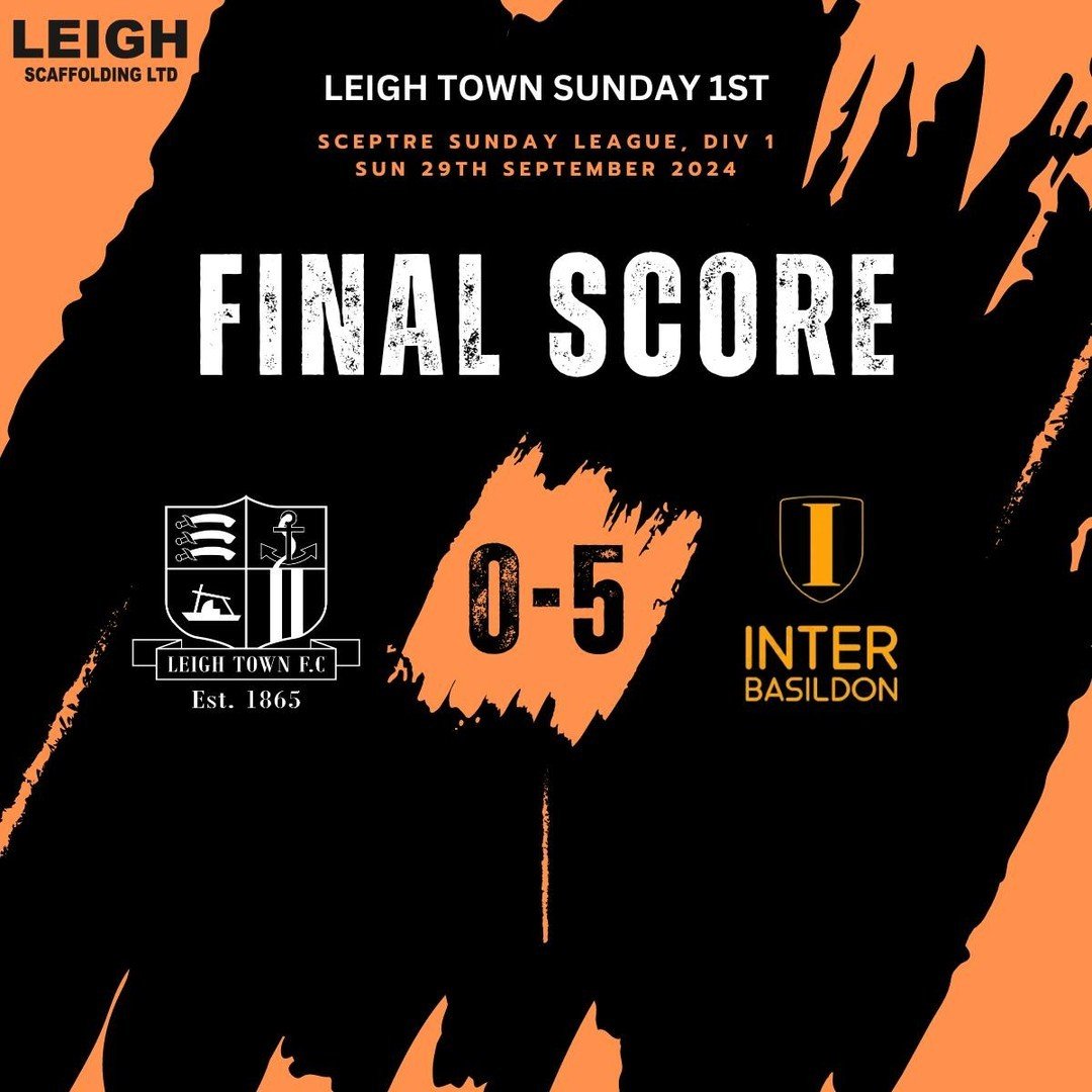A bad day at the office against a very good @inter.basildon team....onwards and upwards!