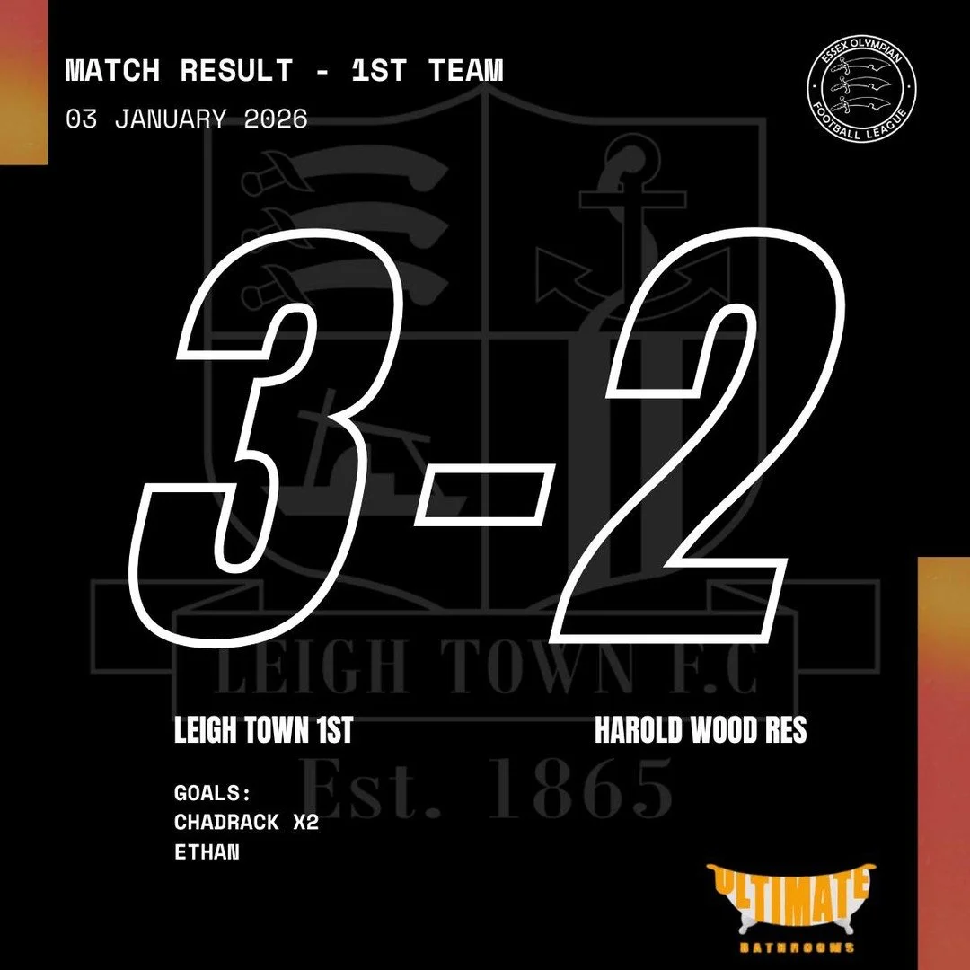 Into 2026 with a bang for the 1sts, with a well deserved win against Harold Wood Res #UpTheTown #NoClass