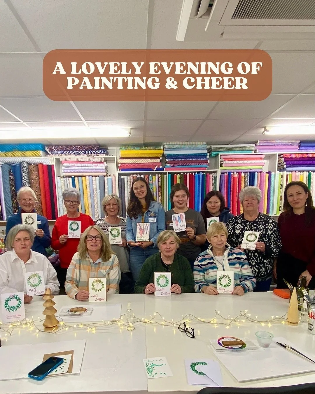 🎄We&rsquo;ve officially kicked off the Christmas cheer! 🎄
Thank you so much to everyone who joined my Christmas watercolour workshop last night. You created such beautiful festive cards, and I hope you&rsquo;re all truly proud of what you achieved.