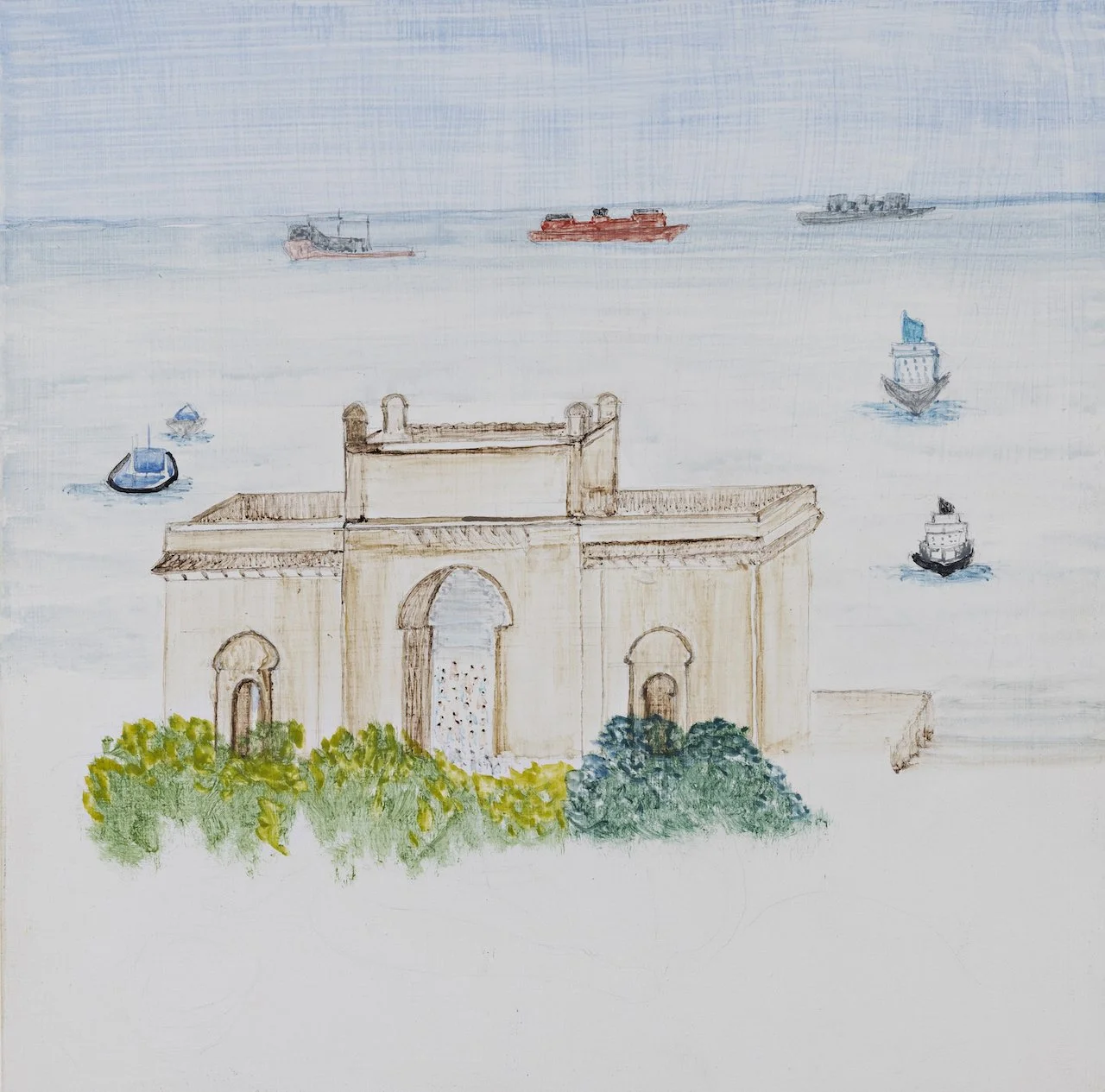 'Arriving at the Gateway To India'