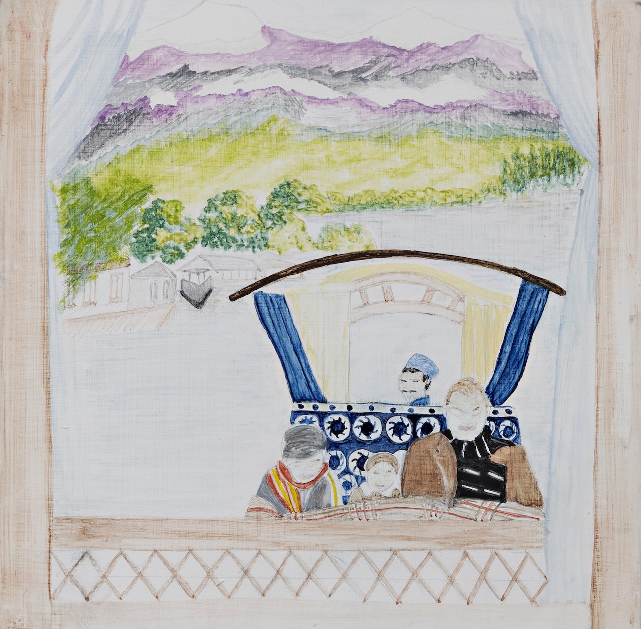 'Houseboat taxi with Daddy'