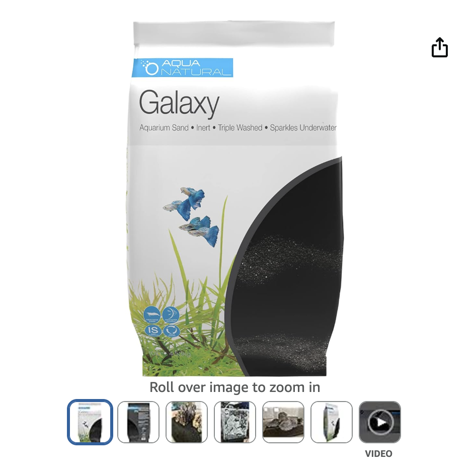Galaxy aquarium sand