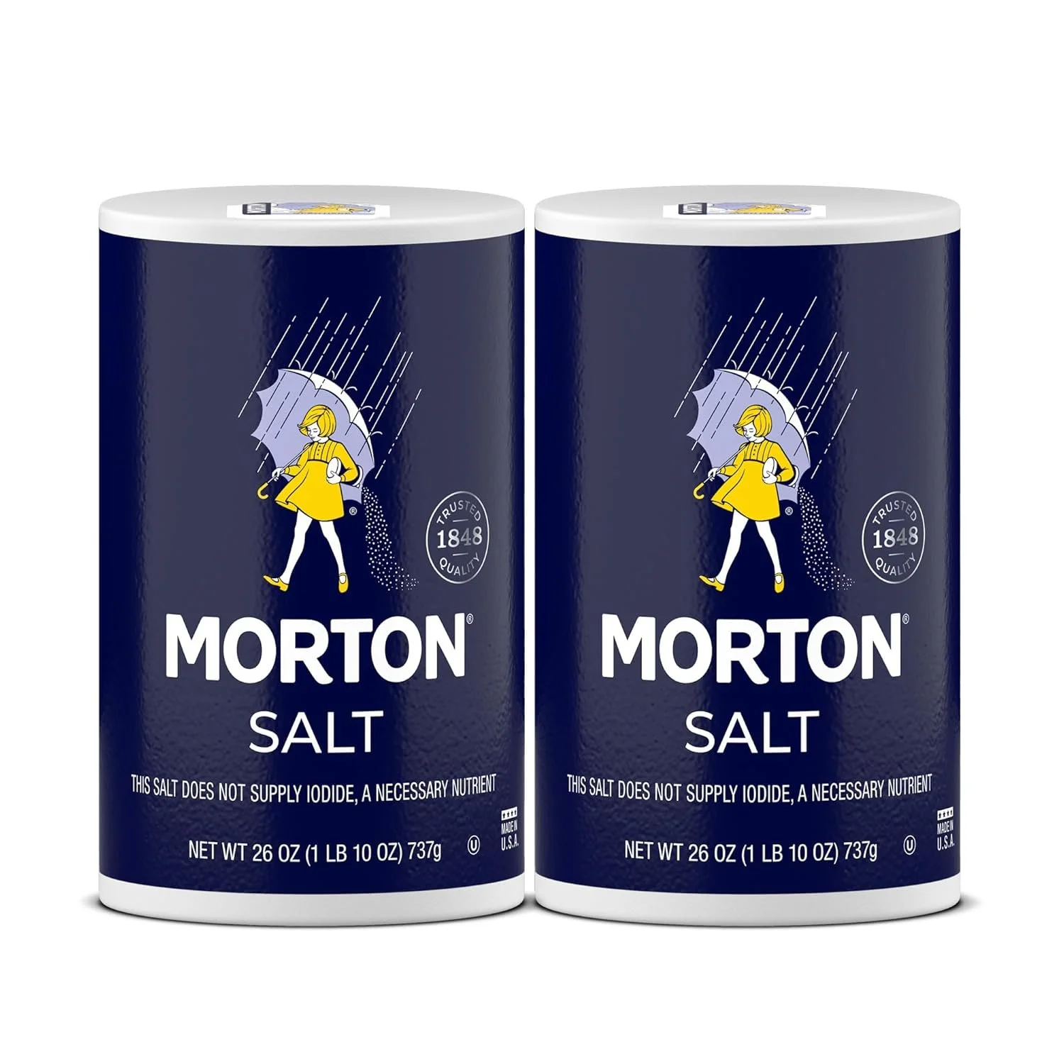 Morton's plain, non-iodized salt