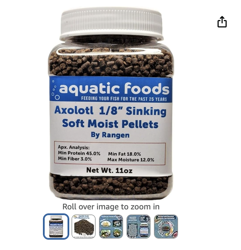 Aquatic Foods 1/8" sinking soft moist salmon pellets