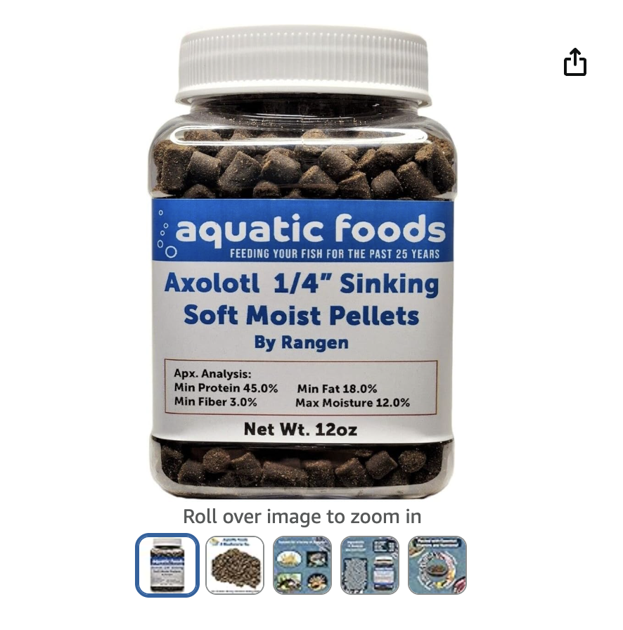 Aquatic Foods 1/4" sinking soft moist salmon pellets