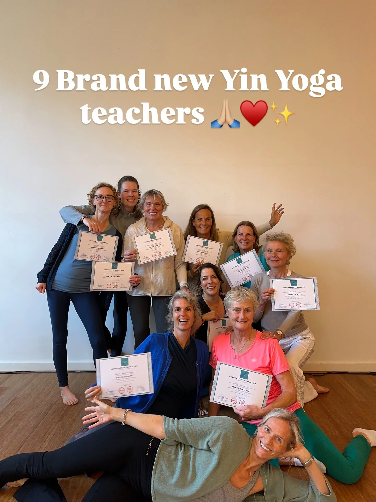 Yin Yoga Teacher training course in Bussum, The Netherlands 🇳🇱 in August

A small impression of part 2.
We had three wonderful days again with a lovely group of very engaged ladies with great energy.

🏠 A beautiful location @hearttoheartcentrum 
?