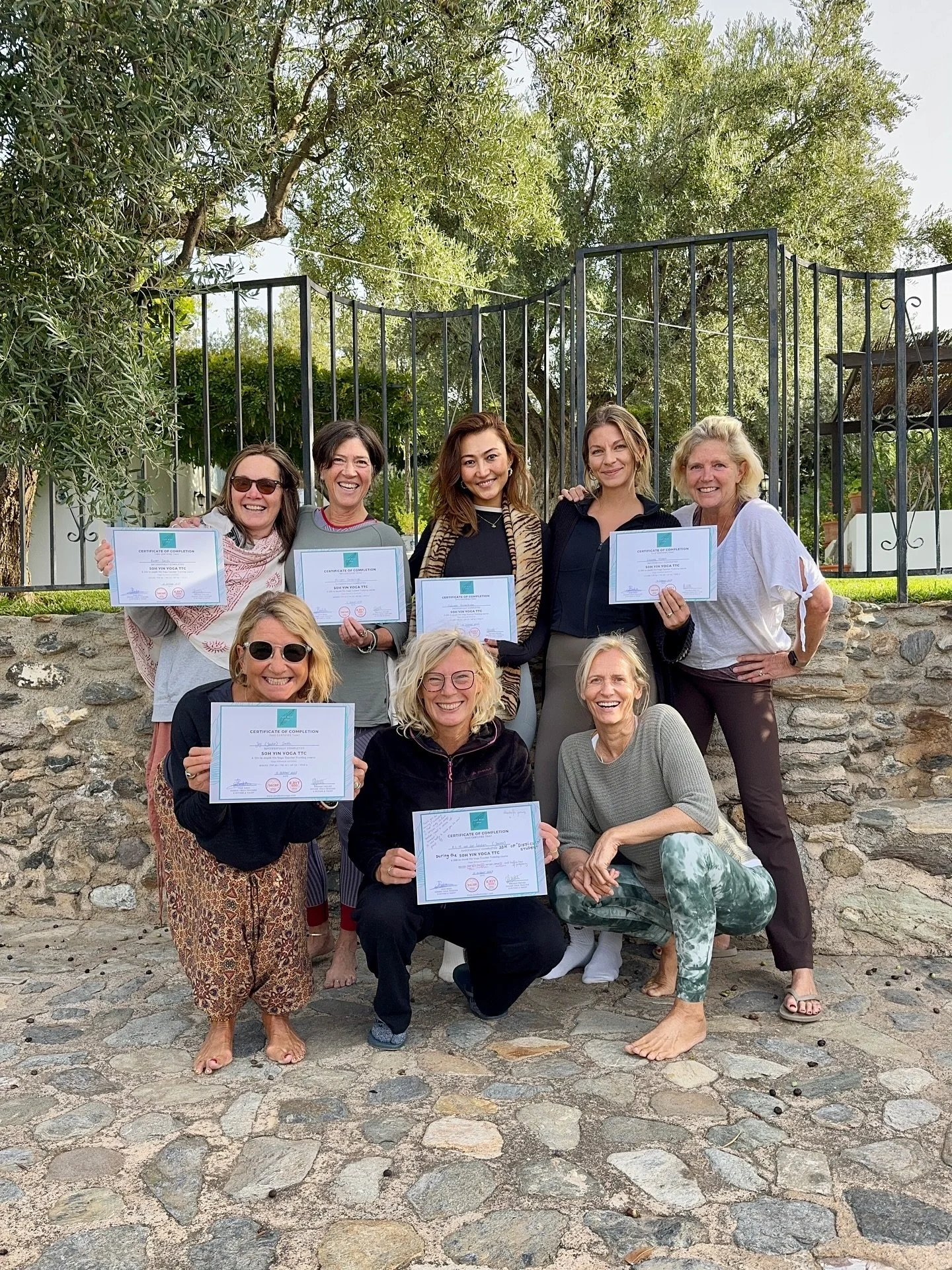 50h Yin Yoga teacher training course in Orgiva, Spain
We just finished an in-depth Yin Yoga course in Spain a few weeks ago.
A little impression ~ part 1:
1. Graduation time
2. Beautiful accommodation
3. First Yin session under the olive trees with