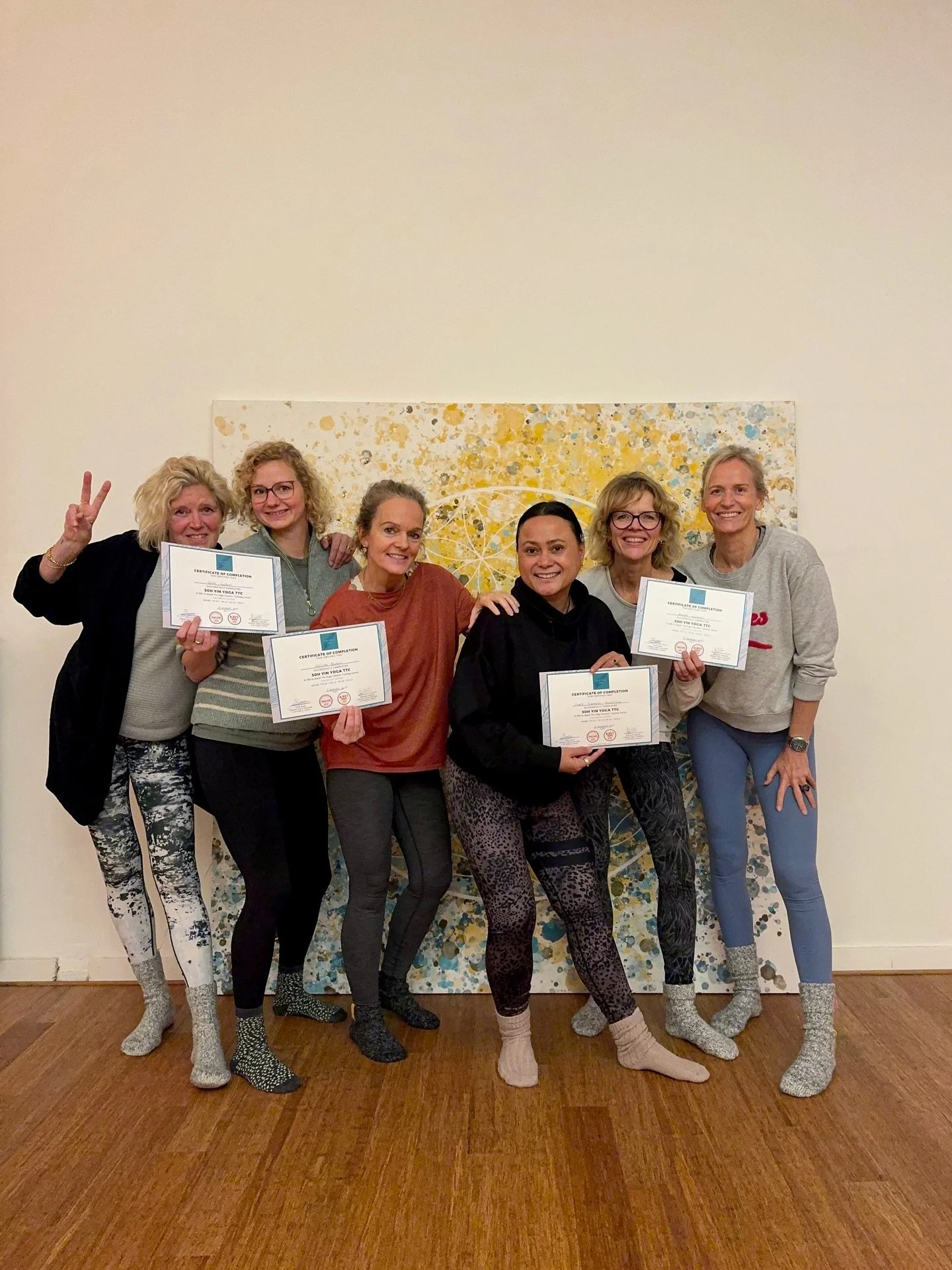 Yin Yoga Teacher training course in Bussum, The Netherlands 🇳🇱

We just finished part 2 of the November course. 
We had such a beautiful time together. A very small group this time made it very intimate and personal.
The students gave wonderful exa