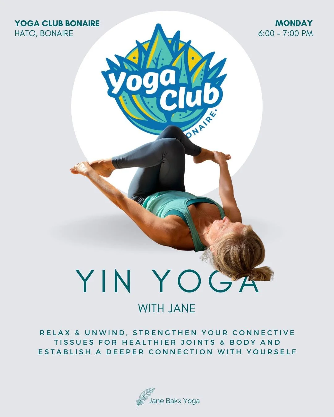 Monday is Yin day!!

Join me for a wonderful Yin Yoga experience. Relax and unwind. Strengthen your connective tissues, promoting healthier joints and a revitalised body. Finding more flexibility and openness. Immerse yourself in deep relaxation as y