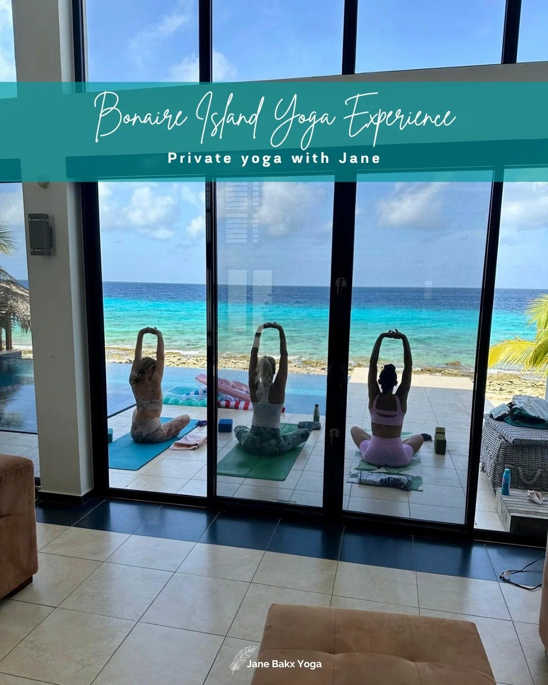 PRIVATE YOGA sessions with Jane Bakx
Bonaire Island Yoga Experience

Enjoy a yoga class tailored to your needs with more personal attention. So extra time for physical adjustments and more explanations where you need them. You get to choose the yoga 