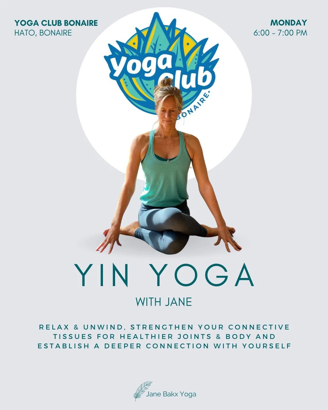 Monday is Yinday

Yin Yoga works deeply into your connective tissues. Improving joint health, mobility and circulation.
This slower yoga style allows your body to open safely and gradually, while your mind settles into a quiet, grounded space.

Join 
