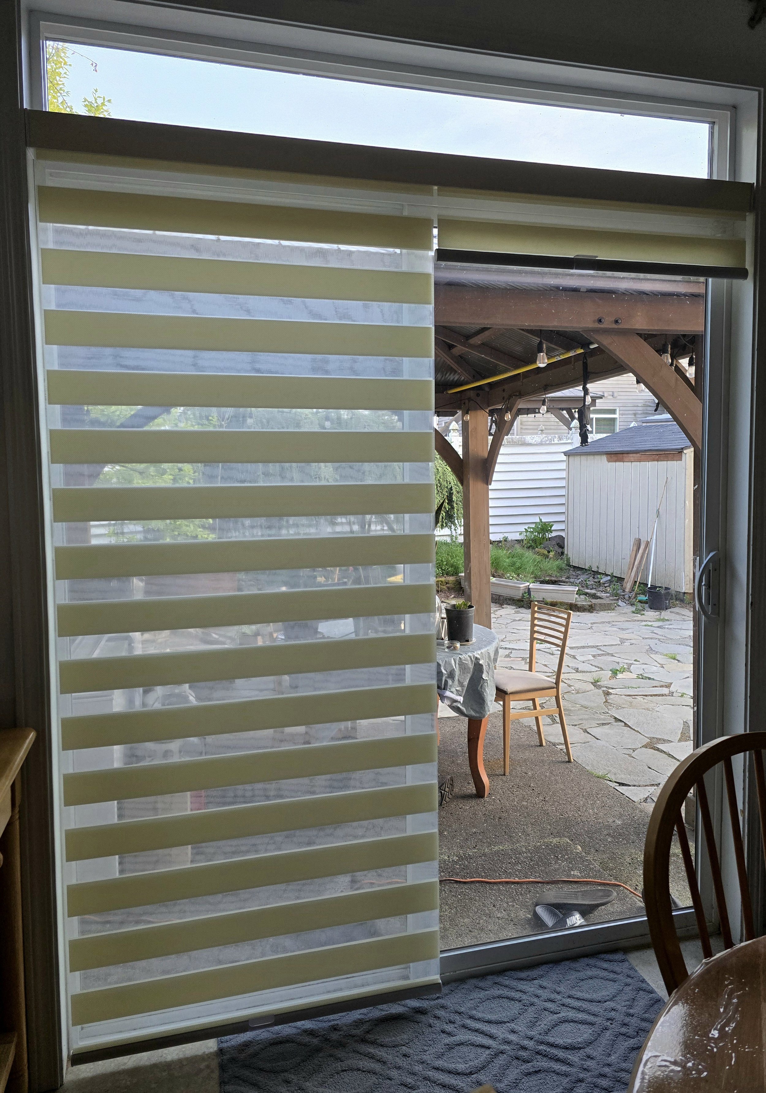 Reverse roll with 2 in 1 for sliding door