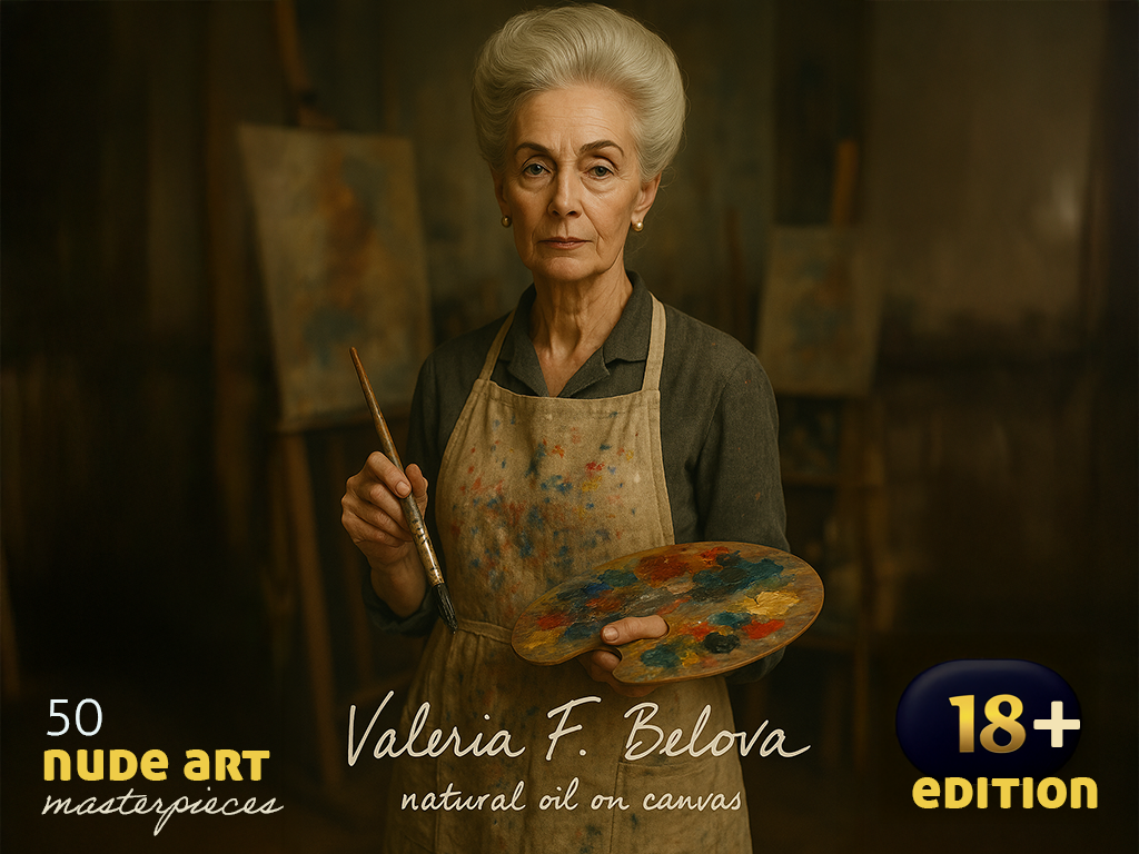 Valeria Federovna Belova’s “Naked Oil on Canvas” Royalty-Free Pack