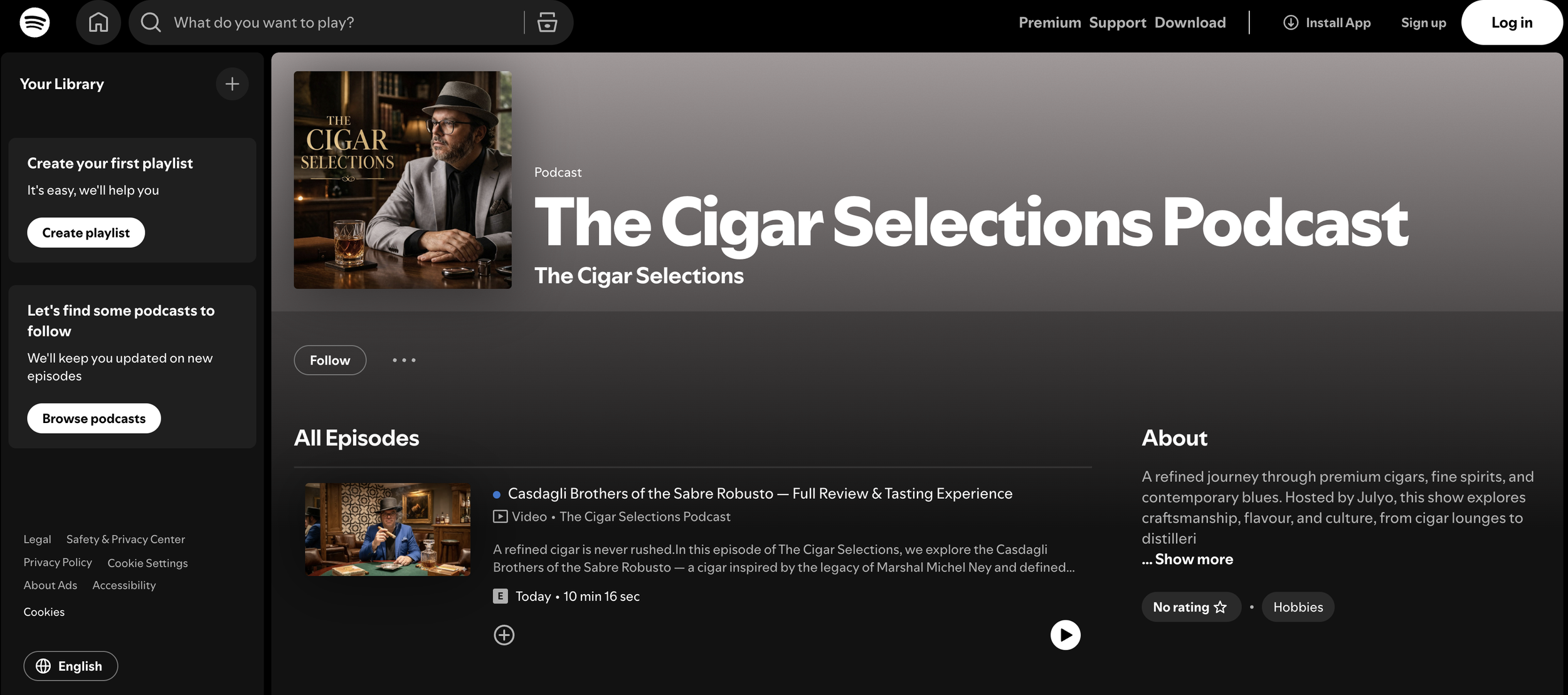 The Cigar Selections — Now Live on Spotify