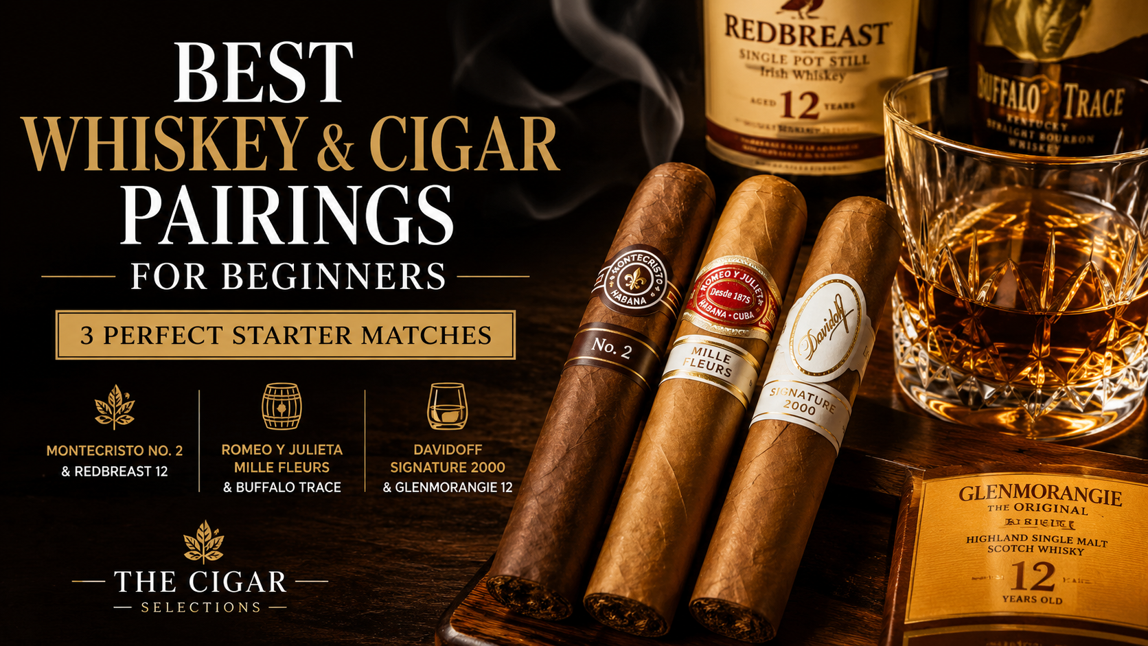 Best Whiskey and Cigar Pairings for Beginners