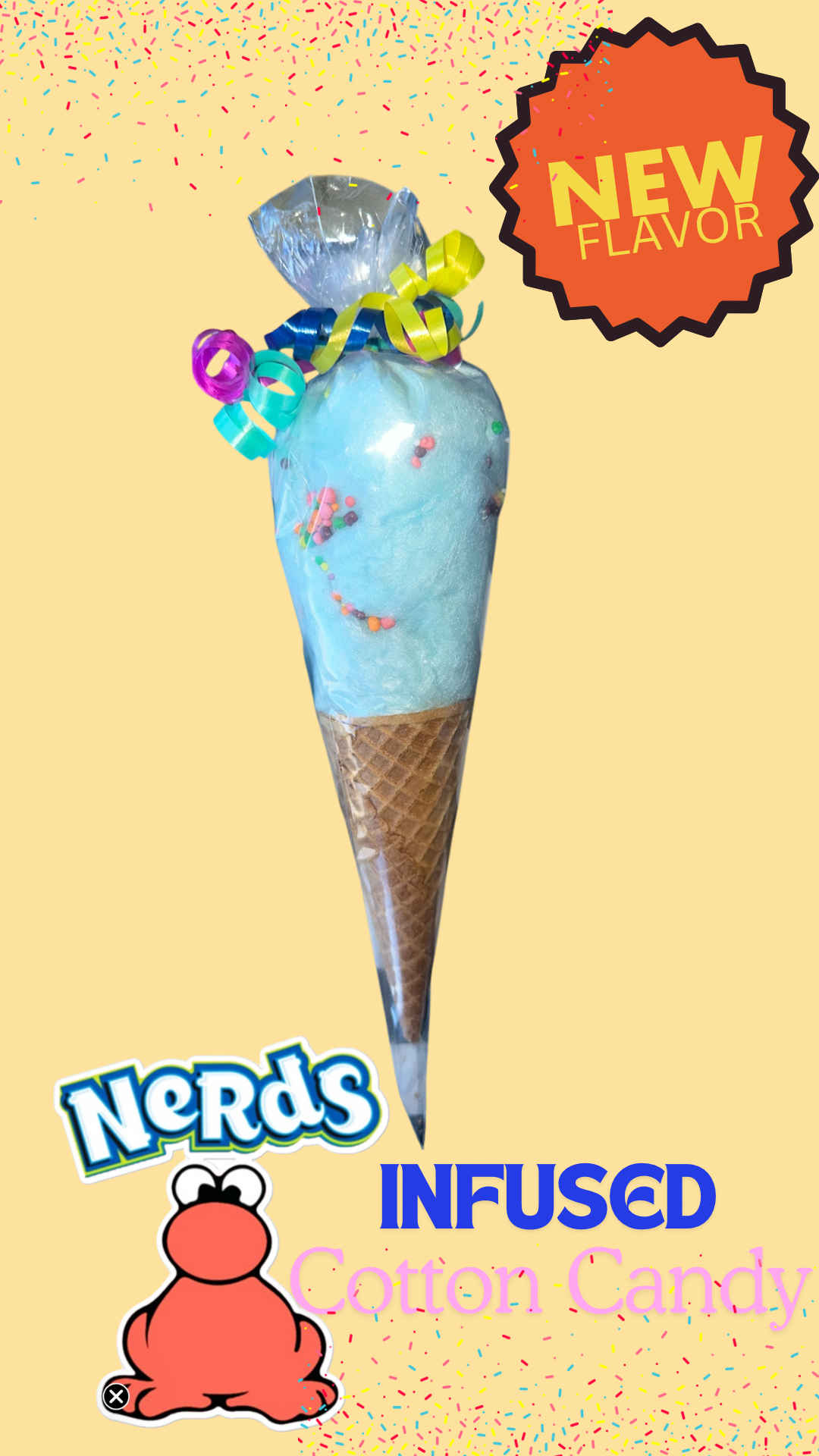 NERDS infused Cotton Candy
