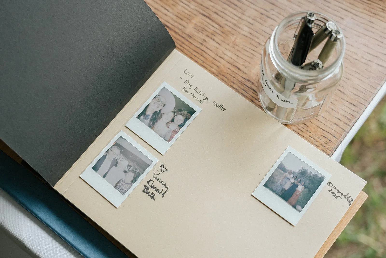 Homemade guest book