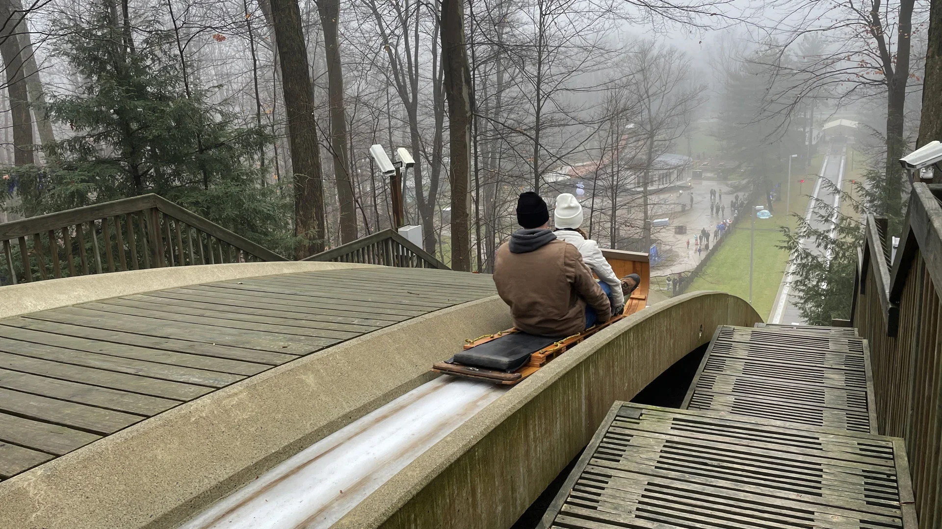 Tobogganing