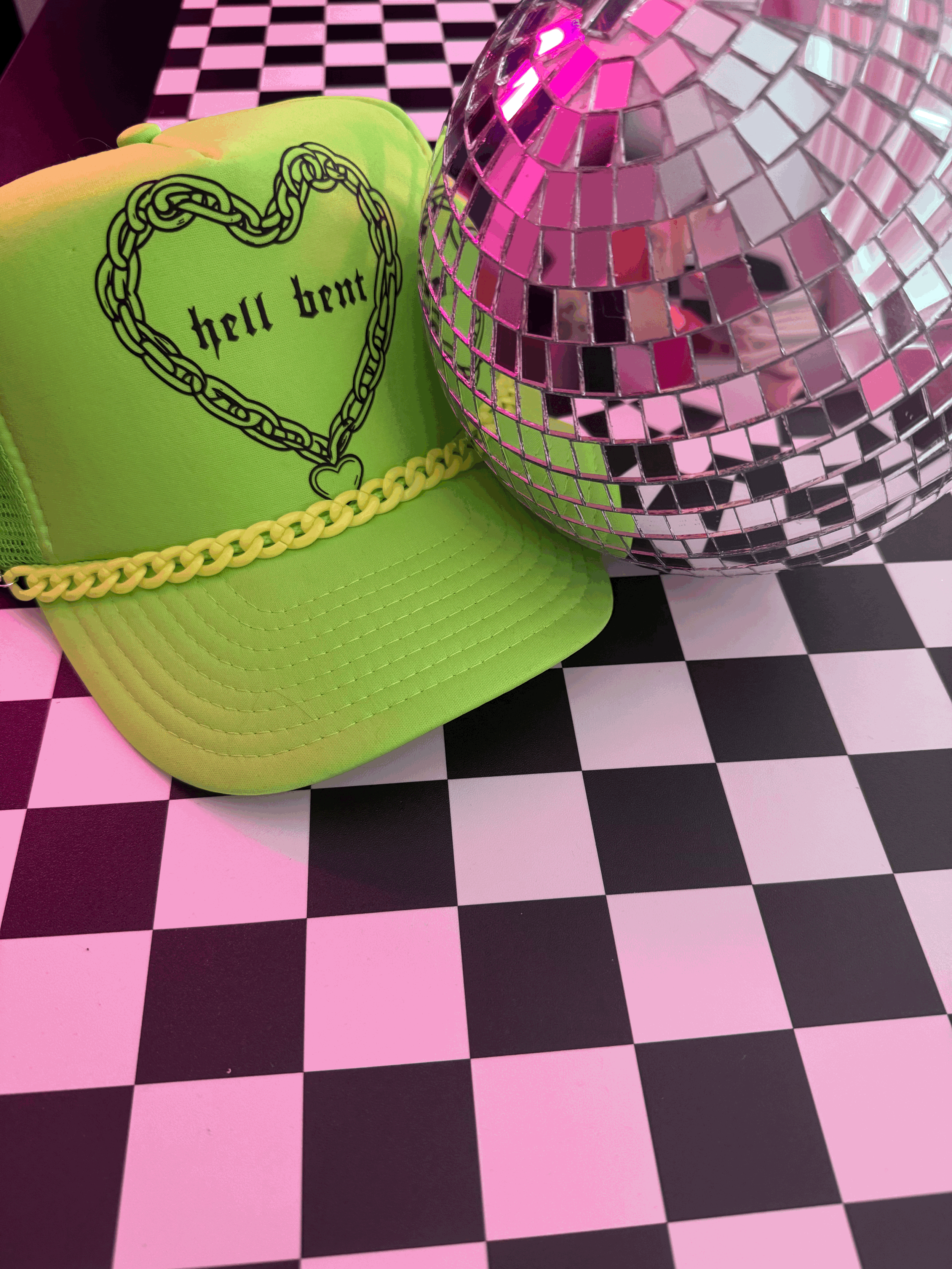 Hell Bent trucker with chain