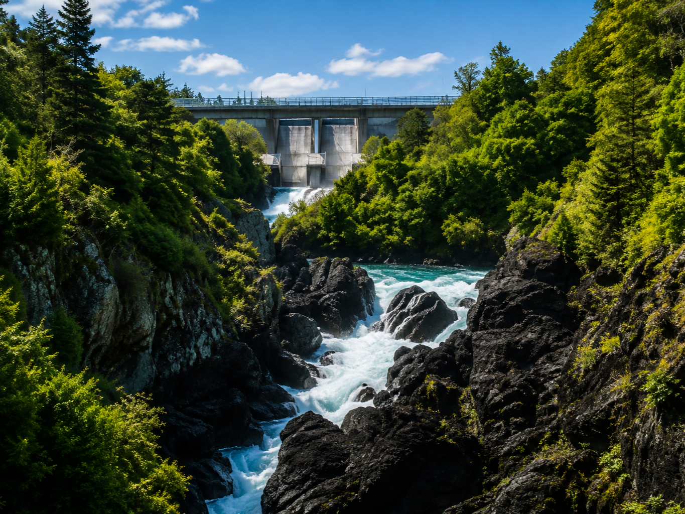 Aratiatia Dam relese part of the Huka Geothermal loop with FourB