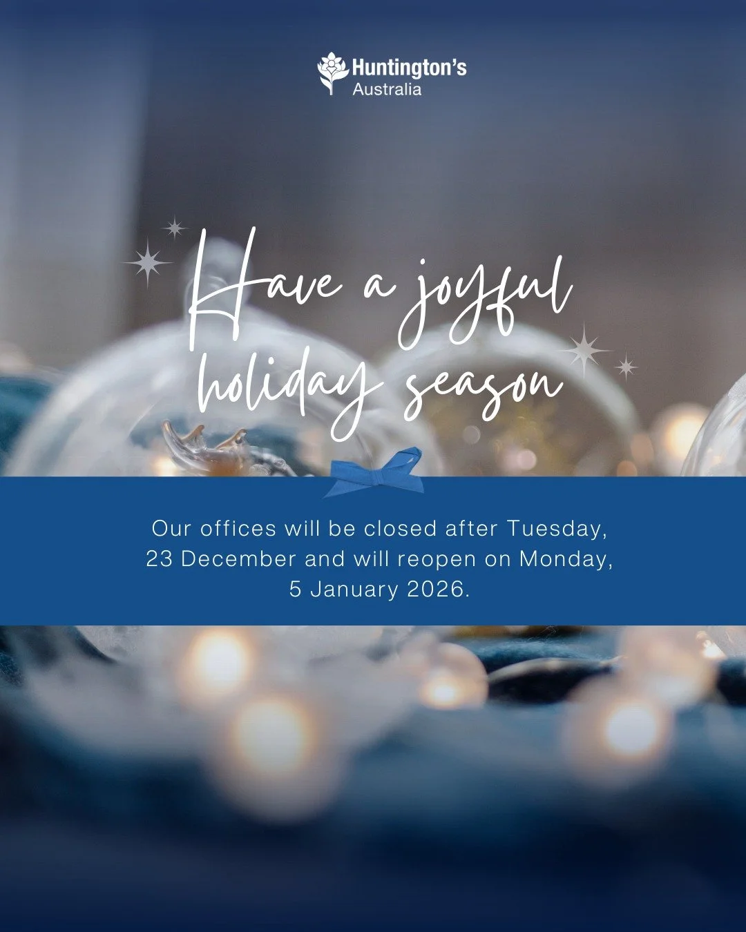 🎄 Christmas office closure 🎄

Our offices will be closed after Tuesday 23 December and will reopen on Monday 5 January 2026.

If you or someone you care for needs support over the holiday period, help is available:

📞 Lifeline 13 11 14 (24/7)

Sta