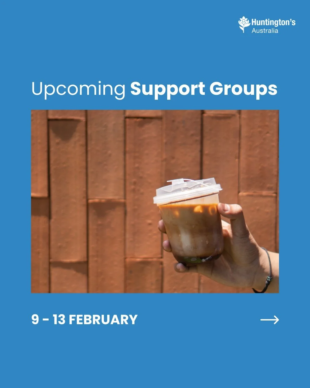 𝗣𝗿𝗼𝗴𝗿𝗮𝗺𝘀 𝗵𝗮𝗽𝗽𝗲𝗻𝗶𝗻𝗴 𝘁𝗵𝗶𝘀 𝘄𝗲𝗲𝗸:

Monday, 9 February
🩵 NSW - Newcastle Support Group

Wednesday, 11 February
🩵 NSW - Central Coast Support Group
🩵 WA - Day Centre Group
🩵 SA - Coffee &amp; Co

Thursday, 12 February
🩵 NSW - 