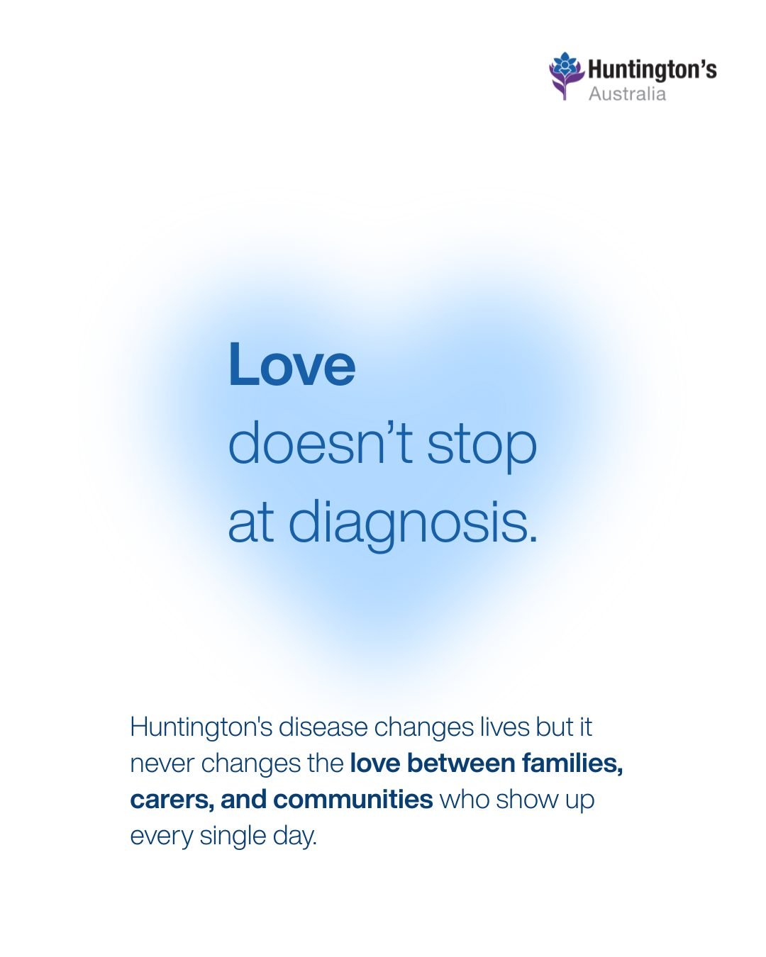 Love doesn't stop at diagnosis. 💙

This Valentine's Day, we're celebrating the love that holds the Huntington's disease community together &mdash; the partners who stay, the families who adapt, the carers who show up every single day.

HD impacts th