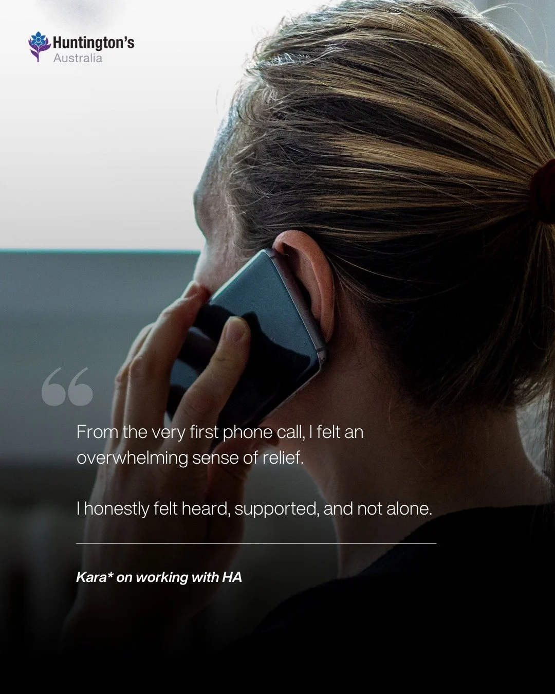 Why we do what we do. 💙

We recently received this beautiful feedback from  Kara* and it's moments like these that remind us exactly why our work matters.

"From the very first phone call, I felt an overwhelming sense of relief. Linda knew exac