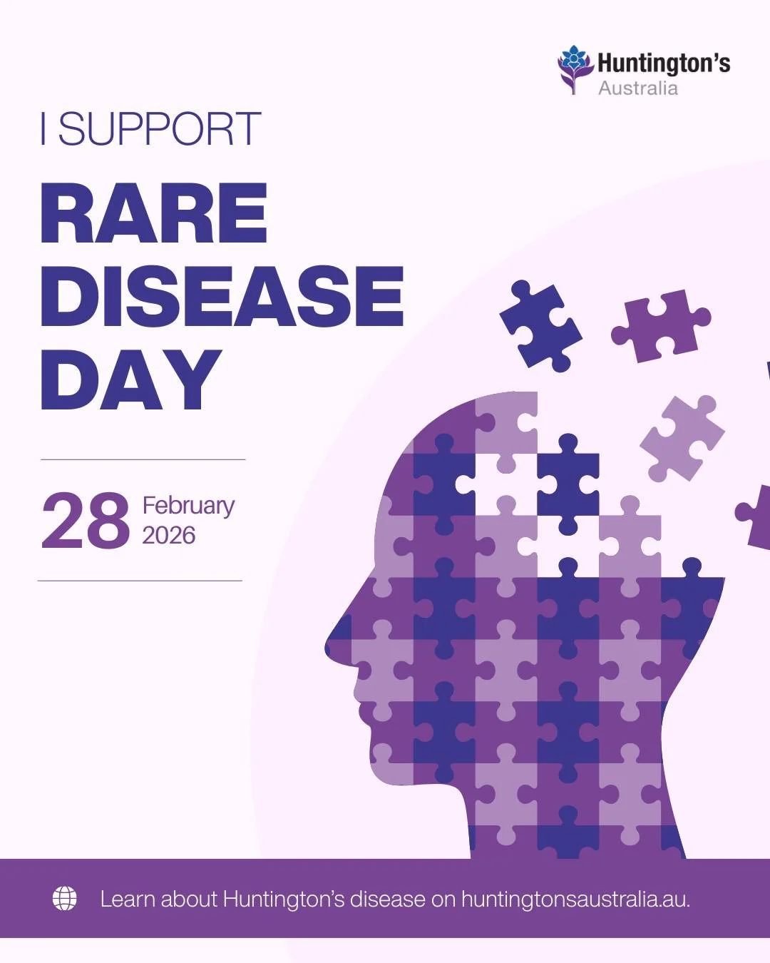 Today (28 February) is 𝐑𝐚𝐫𝐞 𝐃𝐢𝐬𝐞𝐚𝐬𝐞 𝐃𝐚𝐲! 🌟💜🌍

Rare Disease Day is the globally coordinated movement on rare diseases, to raise awareness and generate change for the 300 million people worldwide living with a rare disease, their famil