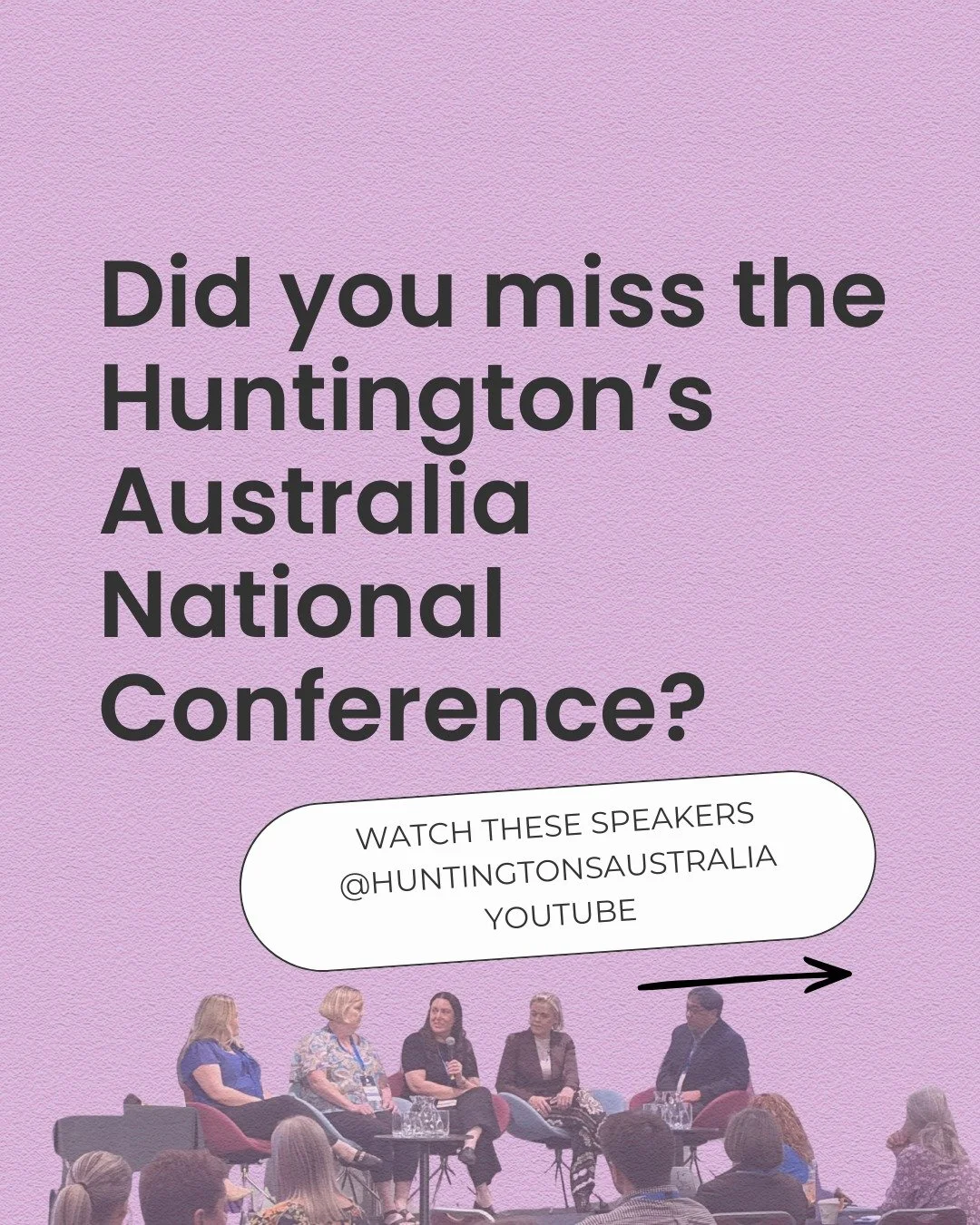 👋Couldn't make it to the Huntington's Australia National Conference? 

Good news - you can now watch all the presentations from the day online.

Here are a handful of the speakers we heard from at the conference. But there are so many more inspiring