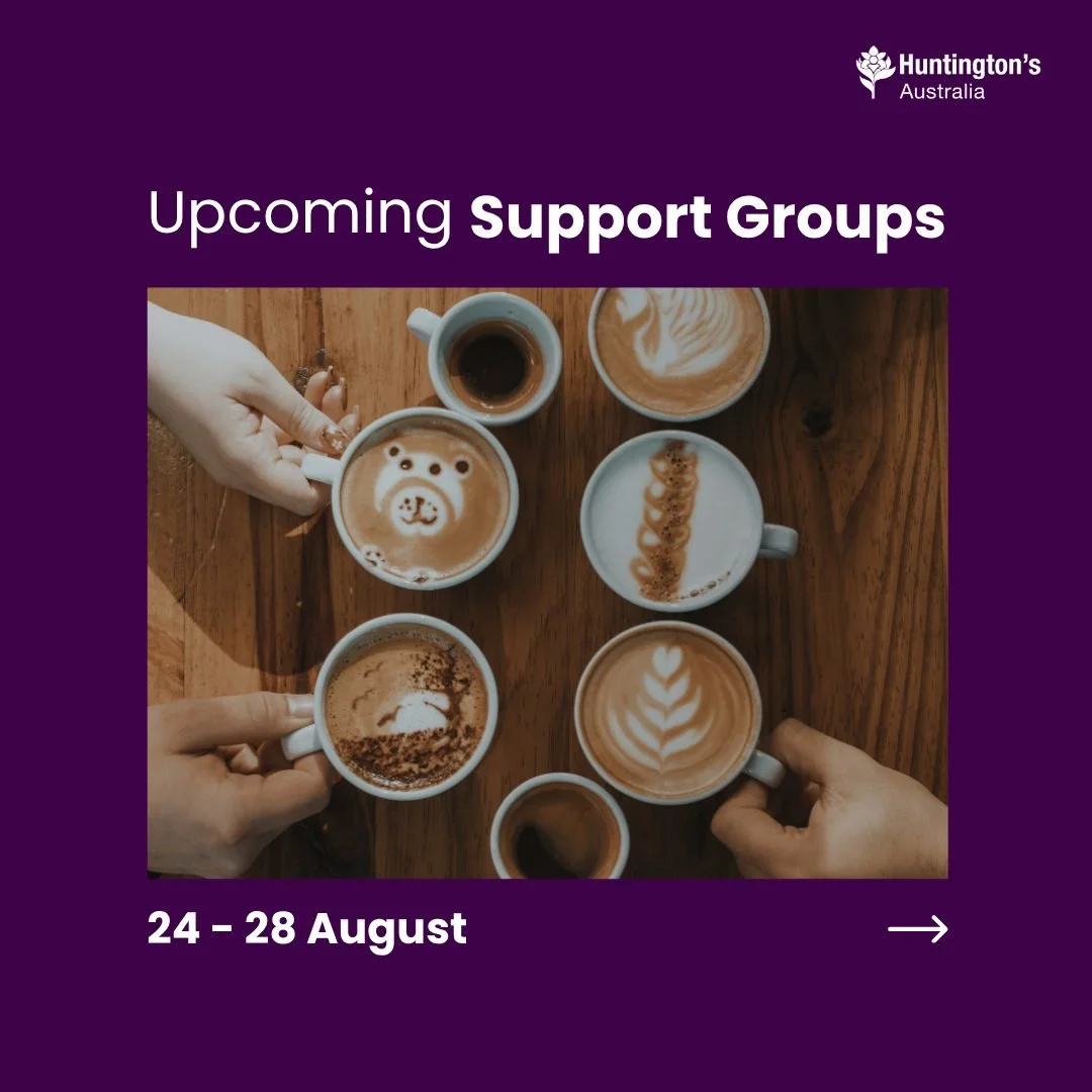 Support groups happening this week:

26 August, Wednesday
💜 SA - Coffee &amp; Co

27 August, Thursday
💜 WA - South West Visit

28 August, Friday
💜 QLD - Logan/Redlands Support Group

If you'd like to join any of these groups, contact us on 1800 24
