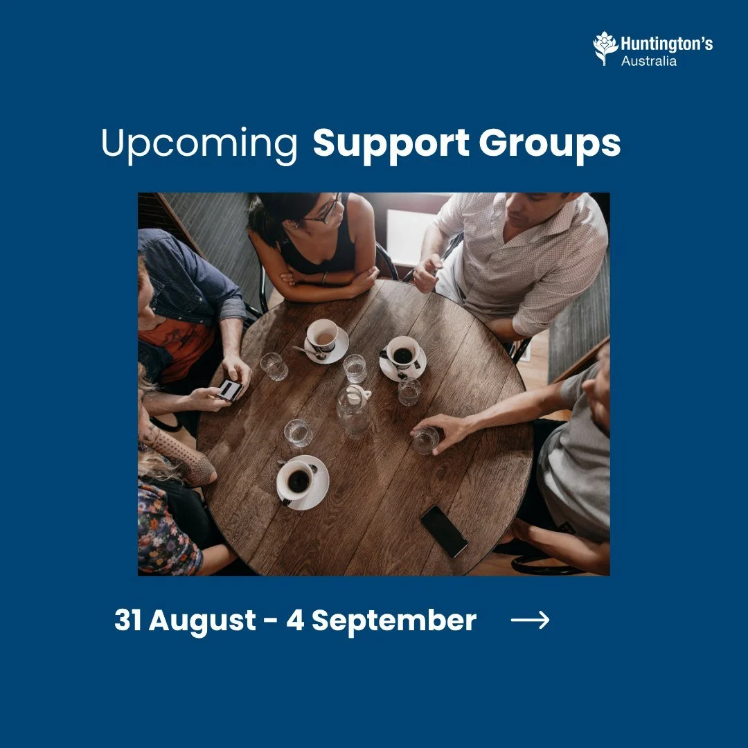 Support groups happening this week:

1 September, Tuesday
💜 NSW - Central Western Carers' Support Group

2 September, Wednesday
💜 WA - Day Centre
💜 NSW - West Ryde Carers' Support Group

If you'd like to join any of these groups, contact us on 180