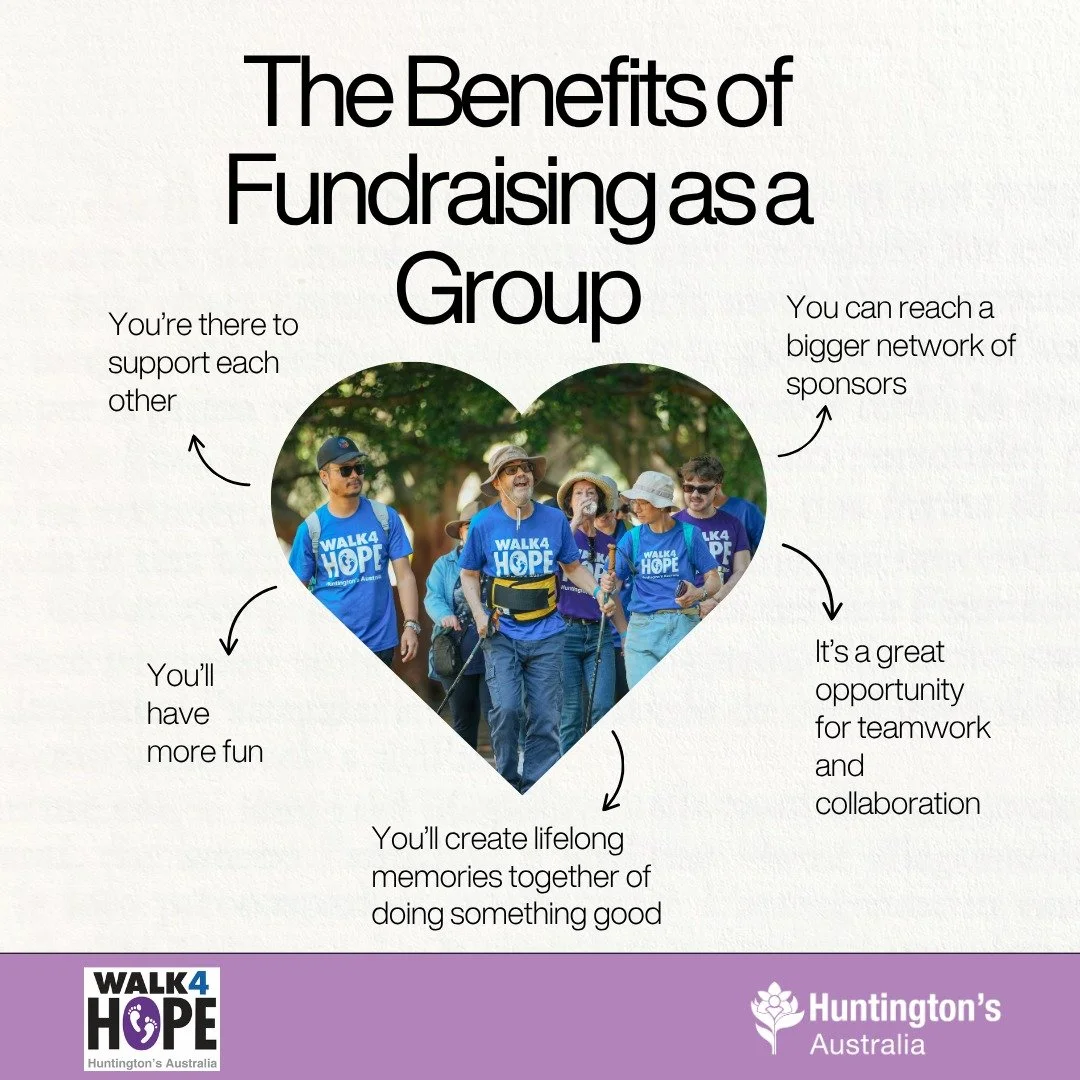 We're grateful to have so many people who support the Huntington's community through fundraising, including many groups and organisations who do it together.

So, what are the benefits of fundraising as a group? You&rsquo;ve got support and motivatio