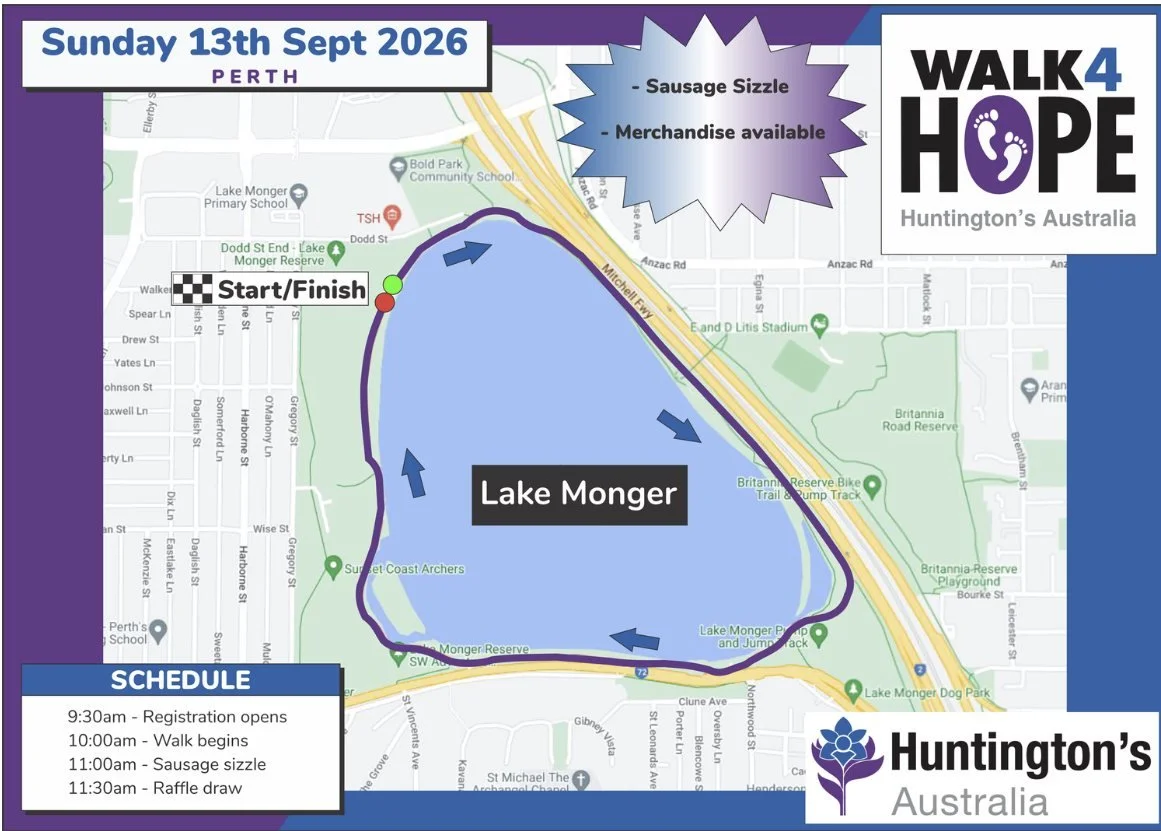 Is the Perth Walk 4 Hope on your agenda tomorrow? Here's all the details.

Where do I park?
Free carparking is available at the Galup Powis Street Carpark at the northern end of Galup Reserve. There's also street parking available in Dodd Street. 

W