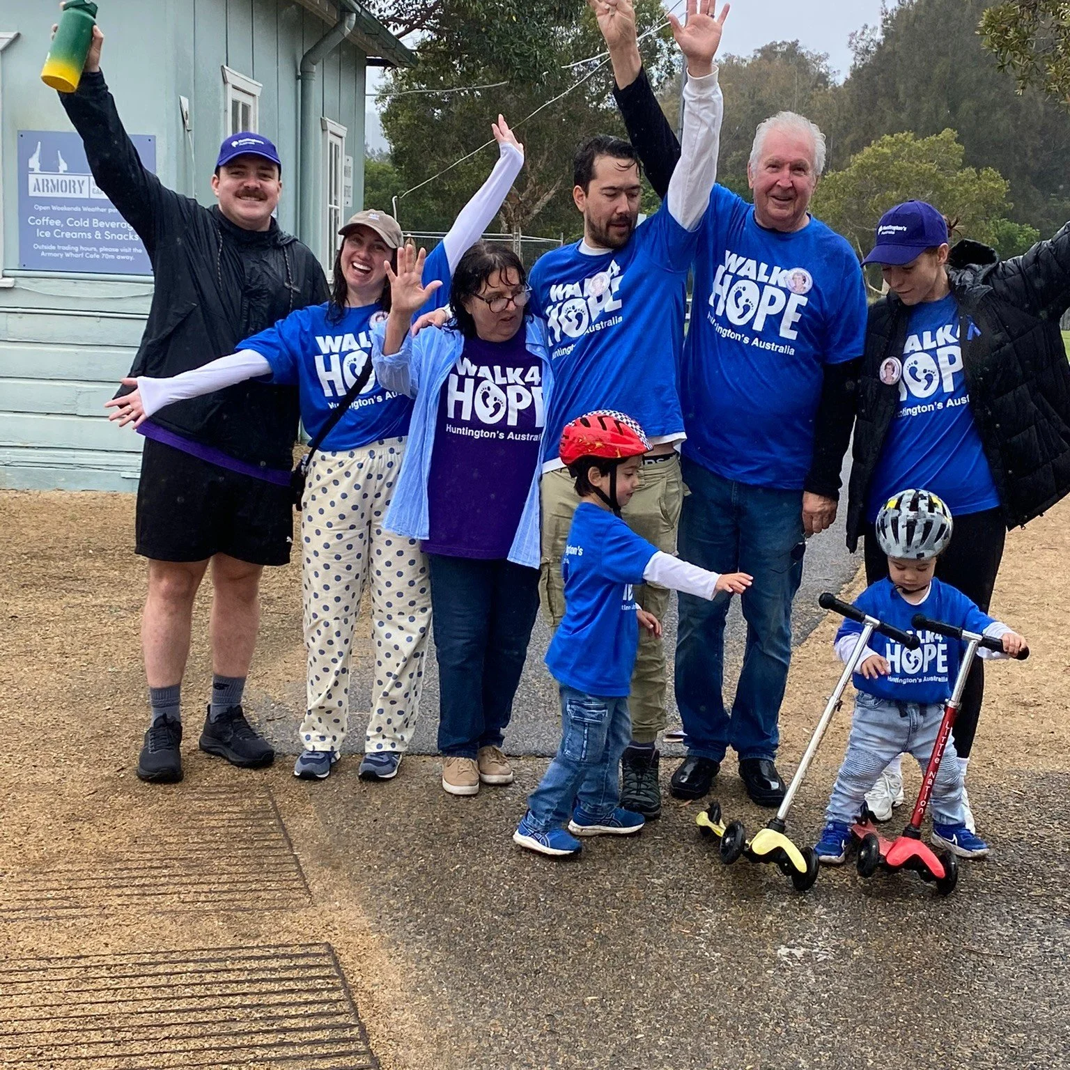 Walk 4 Hope took home the gold at Sydney Olympic Park today!

It was a little cool and very wet as we joined at Blaxland Riverside Park and walked, rolled, wheeled and strolled for our Huntington's community. 

Our Silver Partner, Dynamic Support Ser