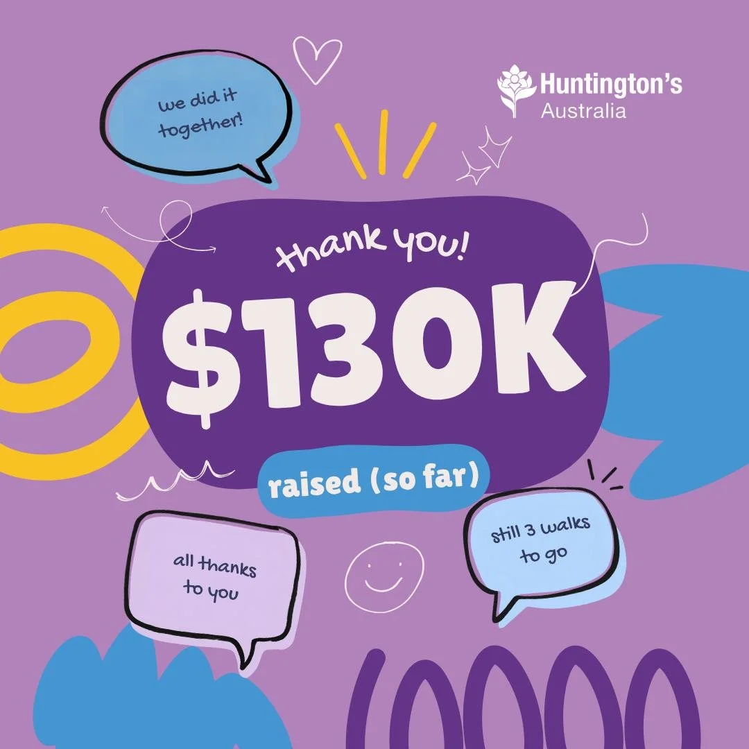 🎉 We did it, and now we're raising the bar!

When we launched Walk4Hope 2026, we set an ambitious fundraising target of $130,000. 

Thanks to the incredible generosity, passion and commitment of our community, we've reached that goal&mdash;and we've